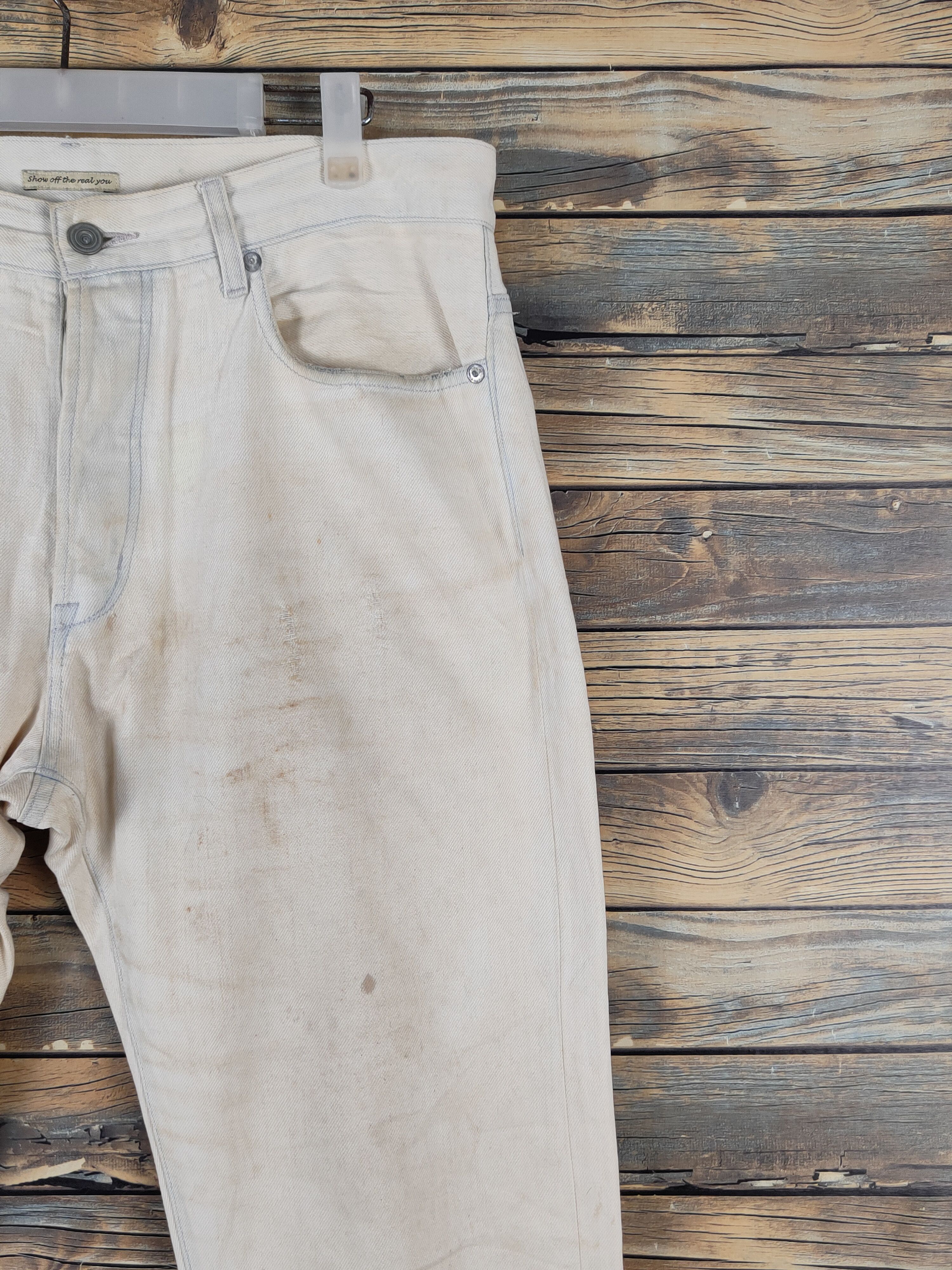 Journal Standard Journal Standard Faded Distressed Ripped Jeans #W1479 Size US 34 / EU 50 - 5 Thumbnail