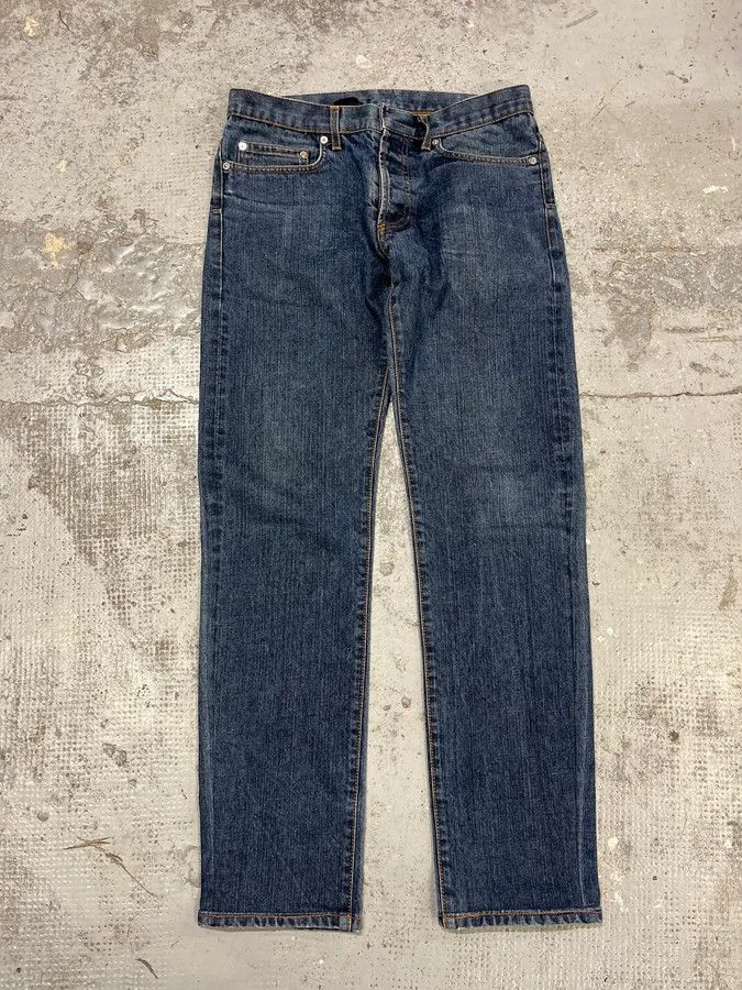 Dior 2000s Dior Blue Signature Denim Jeans Size US 32 / EU 48 - 1 Thumbnail