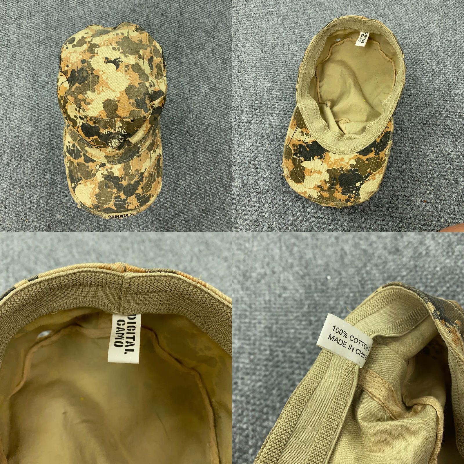 Carhartt USMC Cap Hat Mens One Size Green Digital Camo Camouflage Semper Fi Marine Corp Size ONE SIZE - 8 Thumbnail