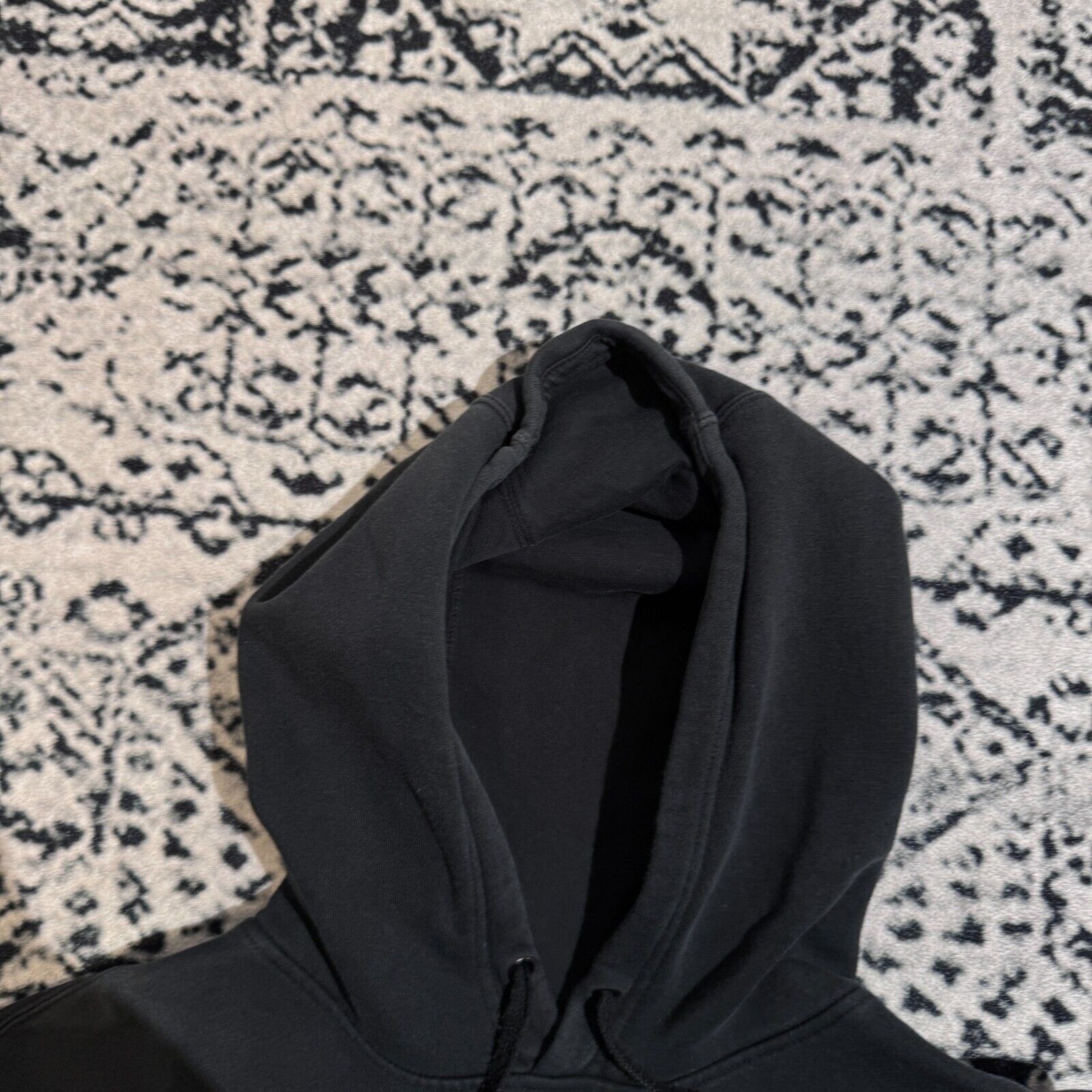Nike × Vintage Vintage Nike Black Cotton Hoodie Size L Y2K 90s swoosh Size US L / EU 52-54 / 3 - 6 Thumbnail