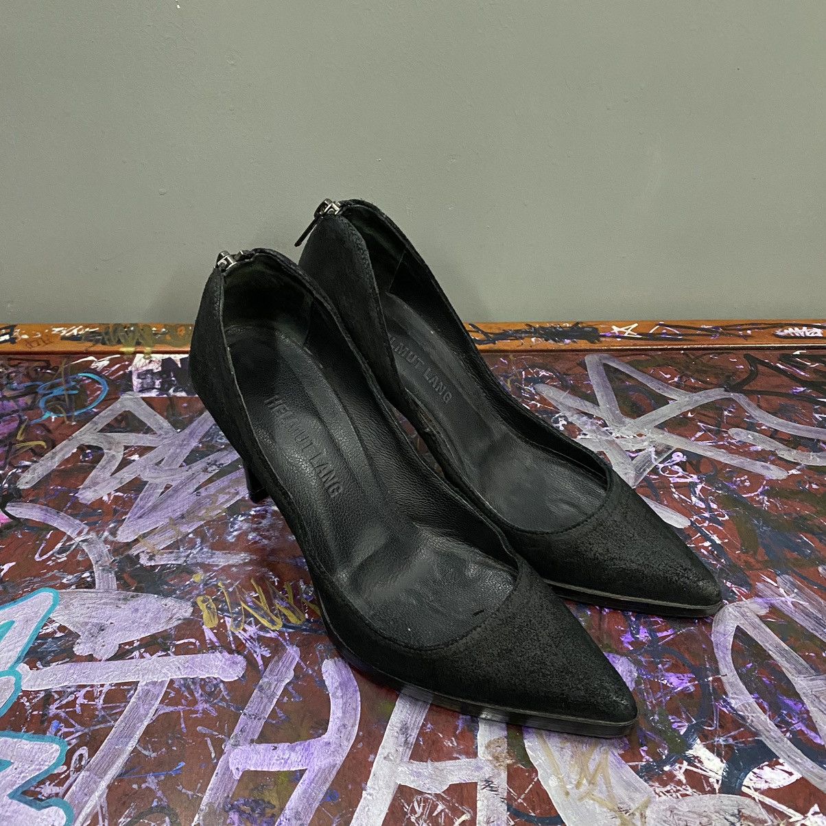 Helmut Lang Archive helmut lang suede metal accent stiletto heels Size US 5.5 / IT 35.5 - 2 Thumbnail