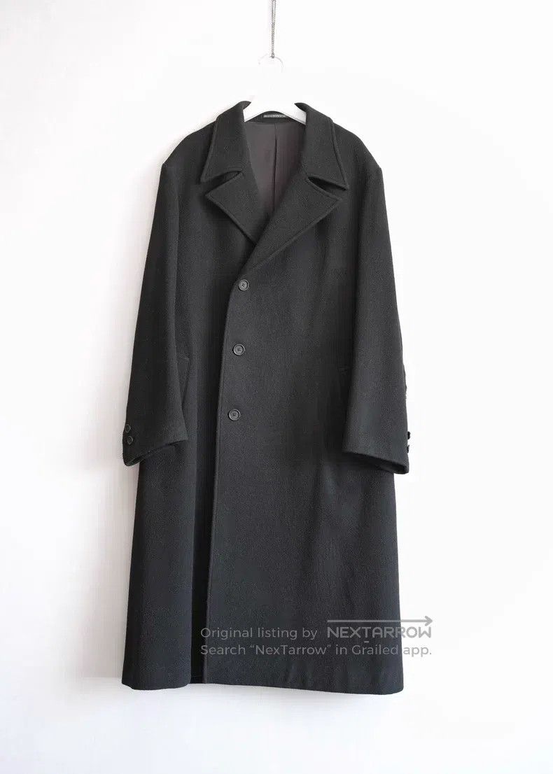 Yohji Yamamoto Yohji Yamamoto Fringed Wool Coat Size US S / EU 44-46 / 1 - 1 Thumbnail