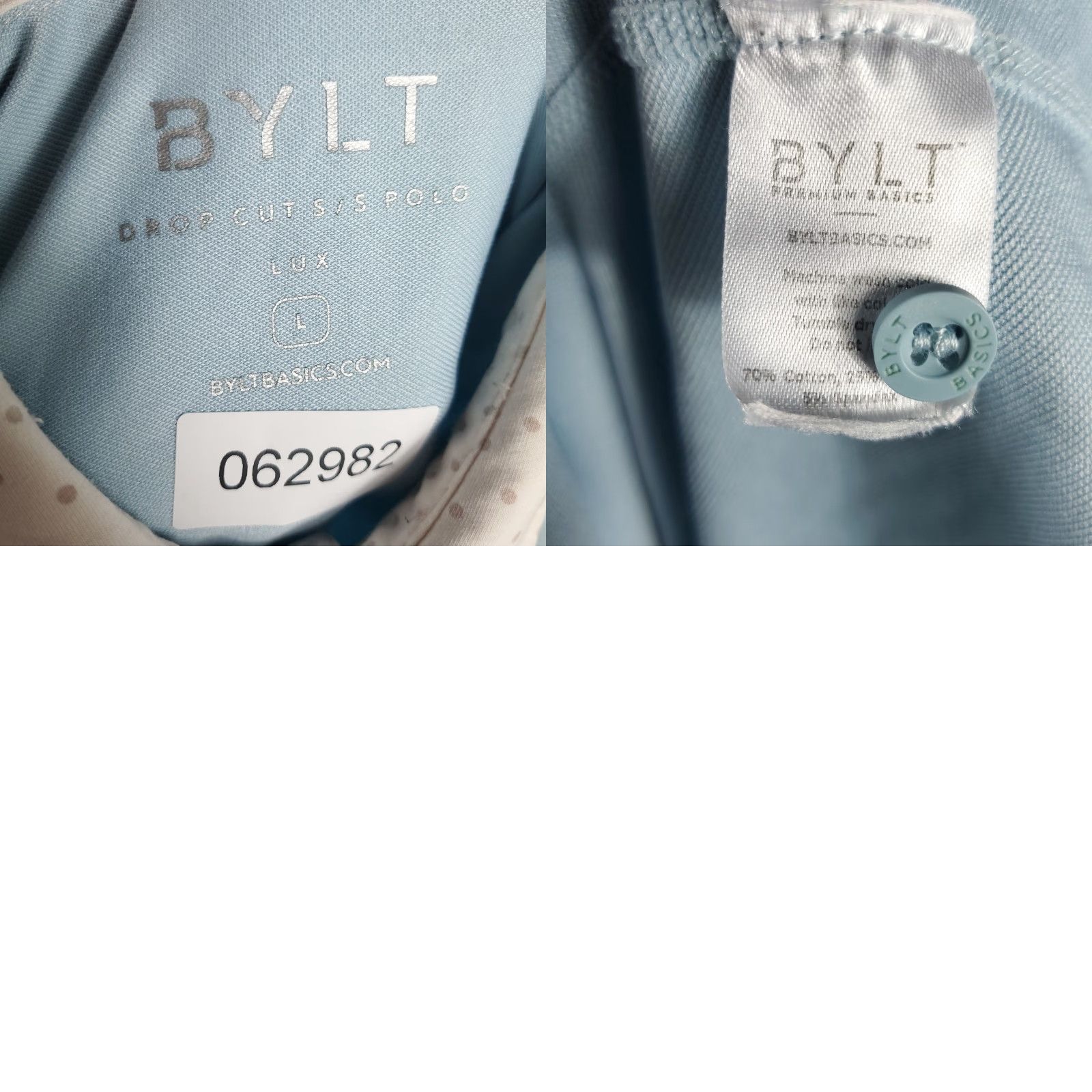 Vintage BYLT Polo Shirt Mens Size Large Blue Drop Cut Lux Casual Short Sleeve Polo Shirt L Blue BYLT Logo Modern Preppy Mens Size US L / EU 52-54 / 3 - 8 Thumbnail