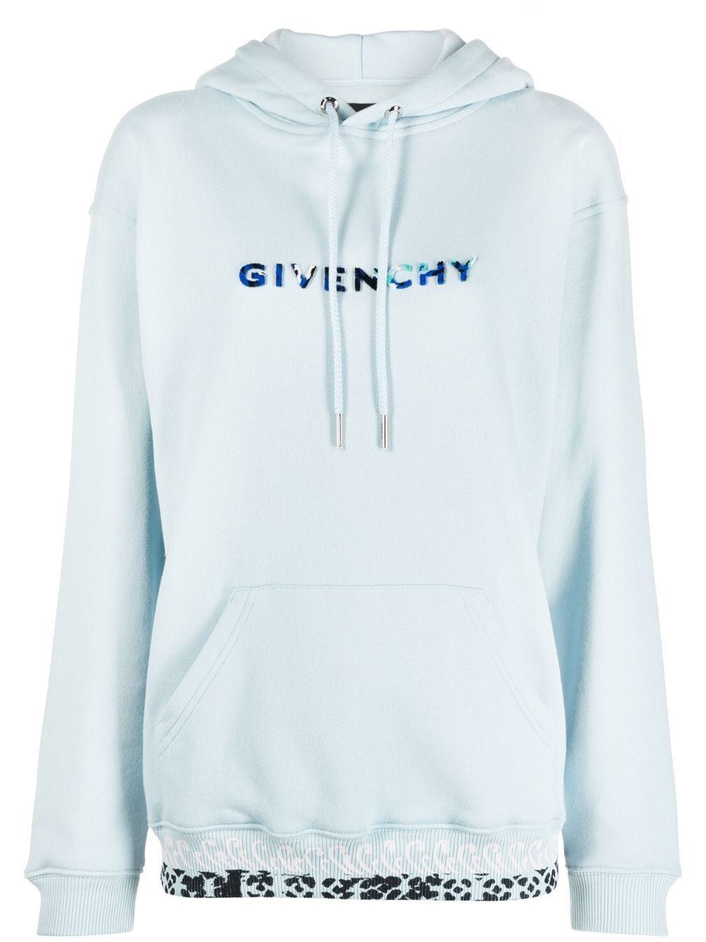 Givenchy o1loc1c0824 Hoodie in Light Blue Size S / US 4 / IT 40 - 1 Thumbnail