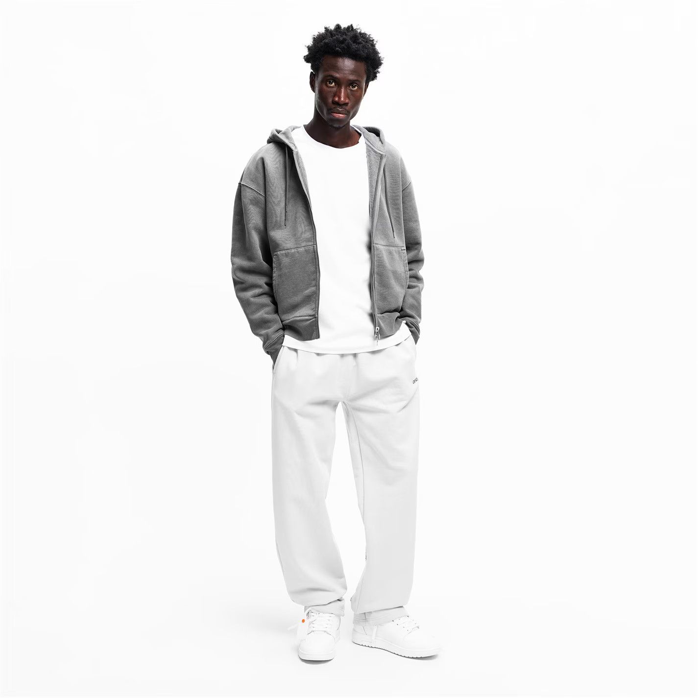Off-White o1g2r1mq0226 Closed Hem Fleece Sweatpants & Joggers In White Size US 30 / EU 46 - 5 Thumbnail