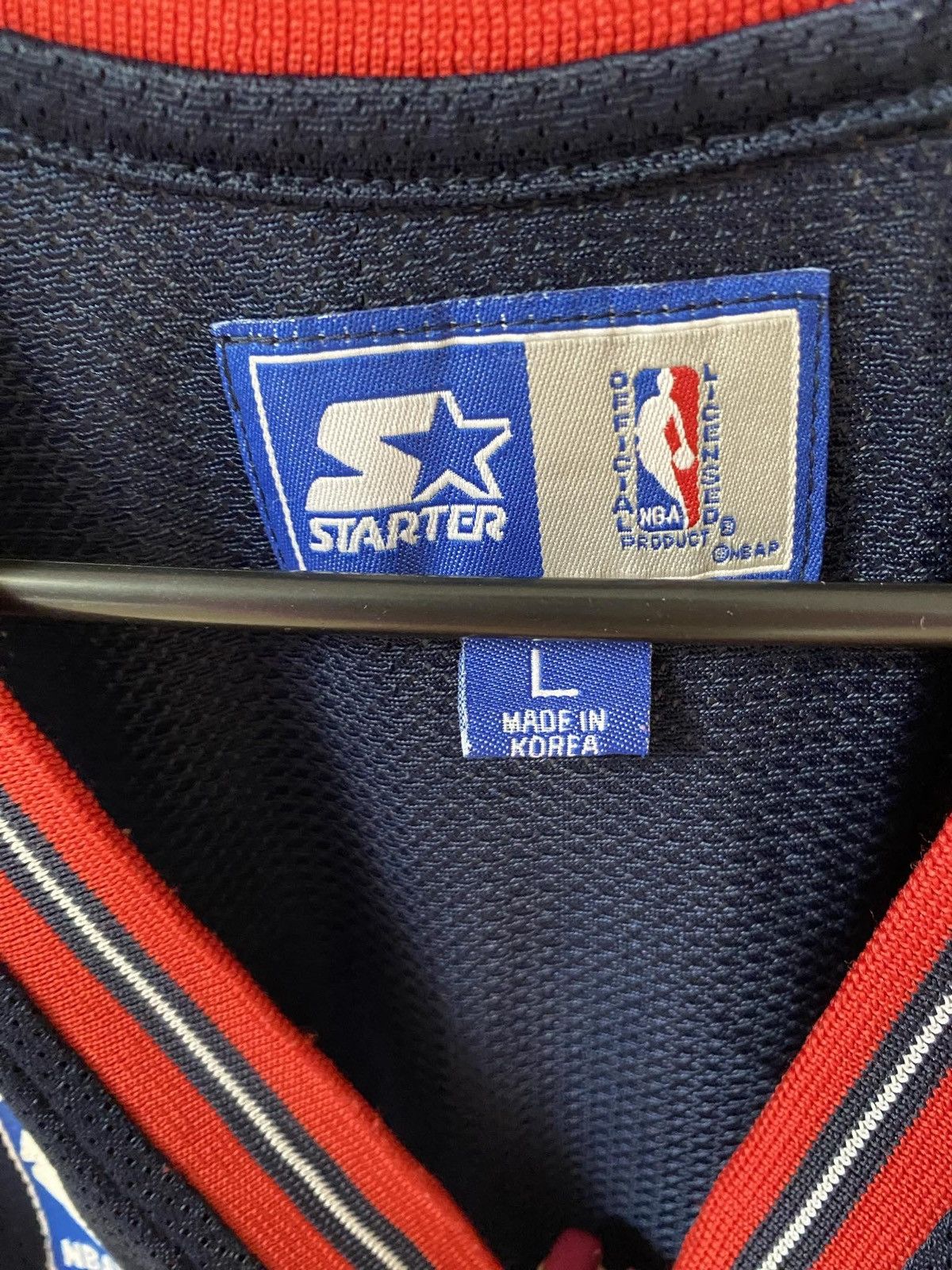 NBA × Starter × Vintage 90s Vintage Starter Authentic Houston Rockets Jersey Size US L / EU 52-54 / 3 - 5 Thumbnail