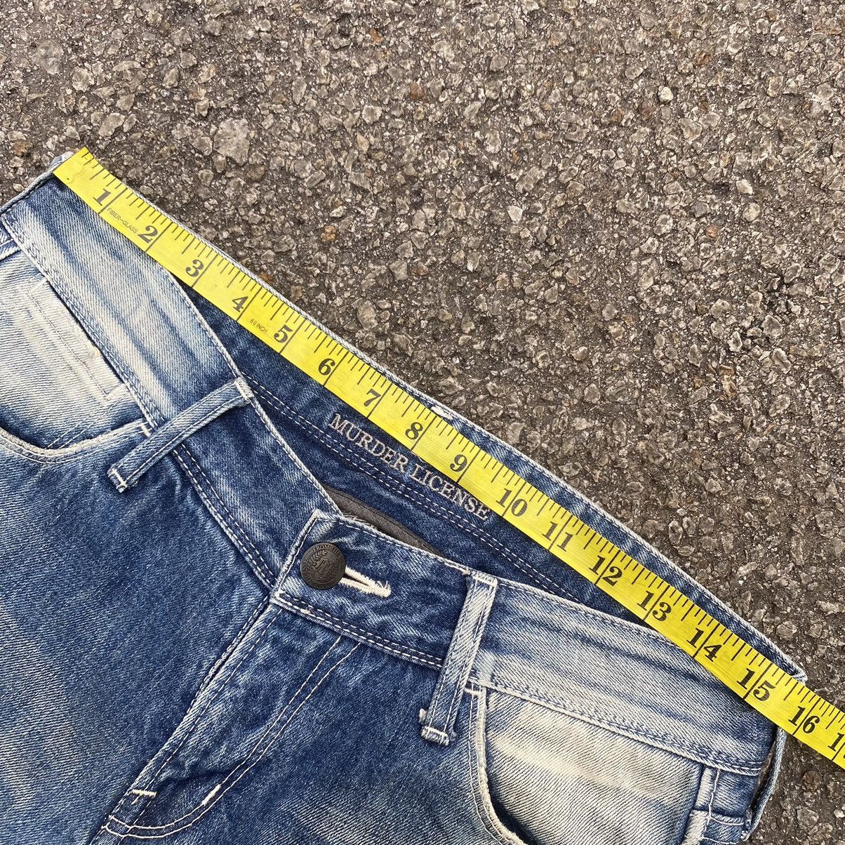 If Six Was Nine Flare Jeans Murder License Low Rise Denim Boot Cut Pants Size US 30 / EU 46 - 10 Thumbnail