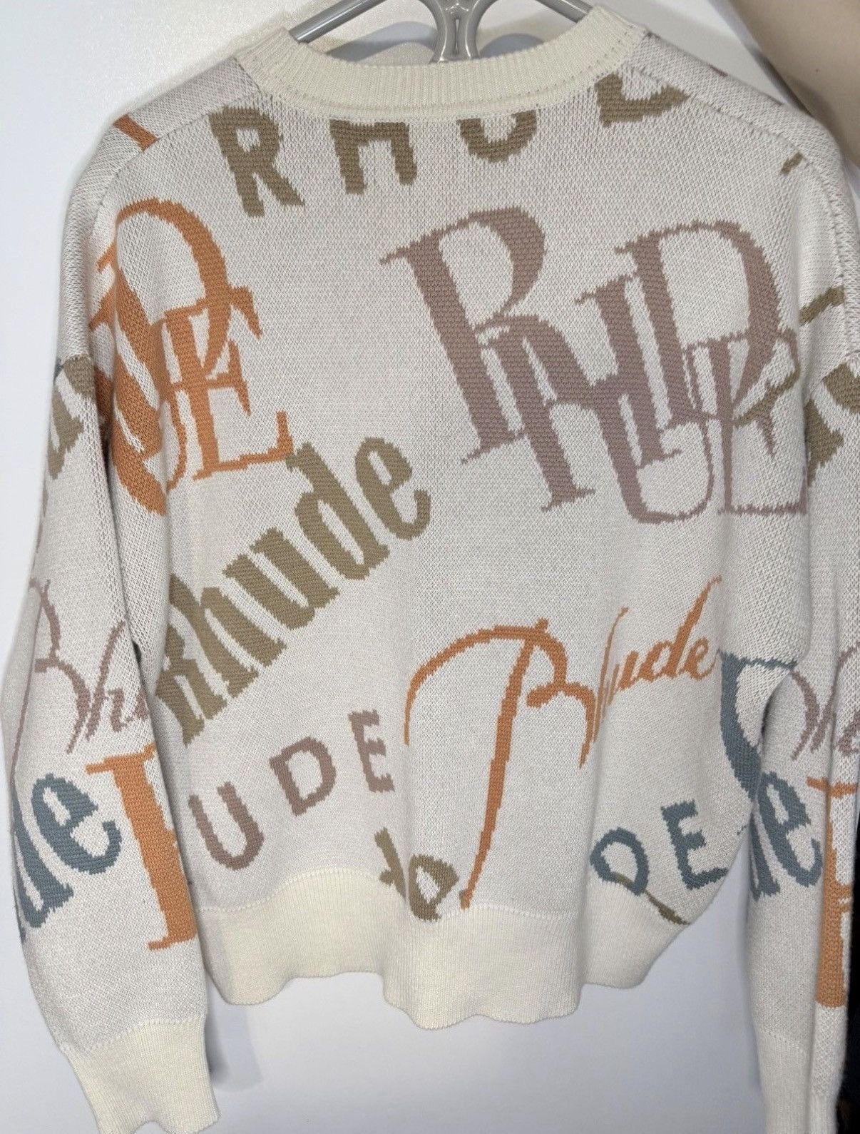 Rhude Rhude Jacquard Logo Knit Crewneck Sweater Size US S / EU 44-46 / 1 - 2 Thumbnail