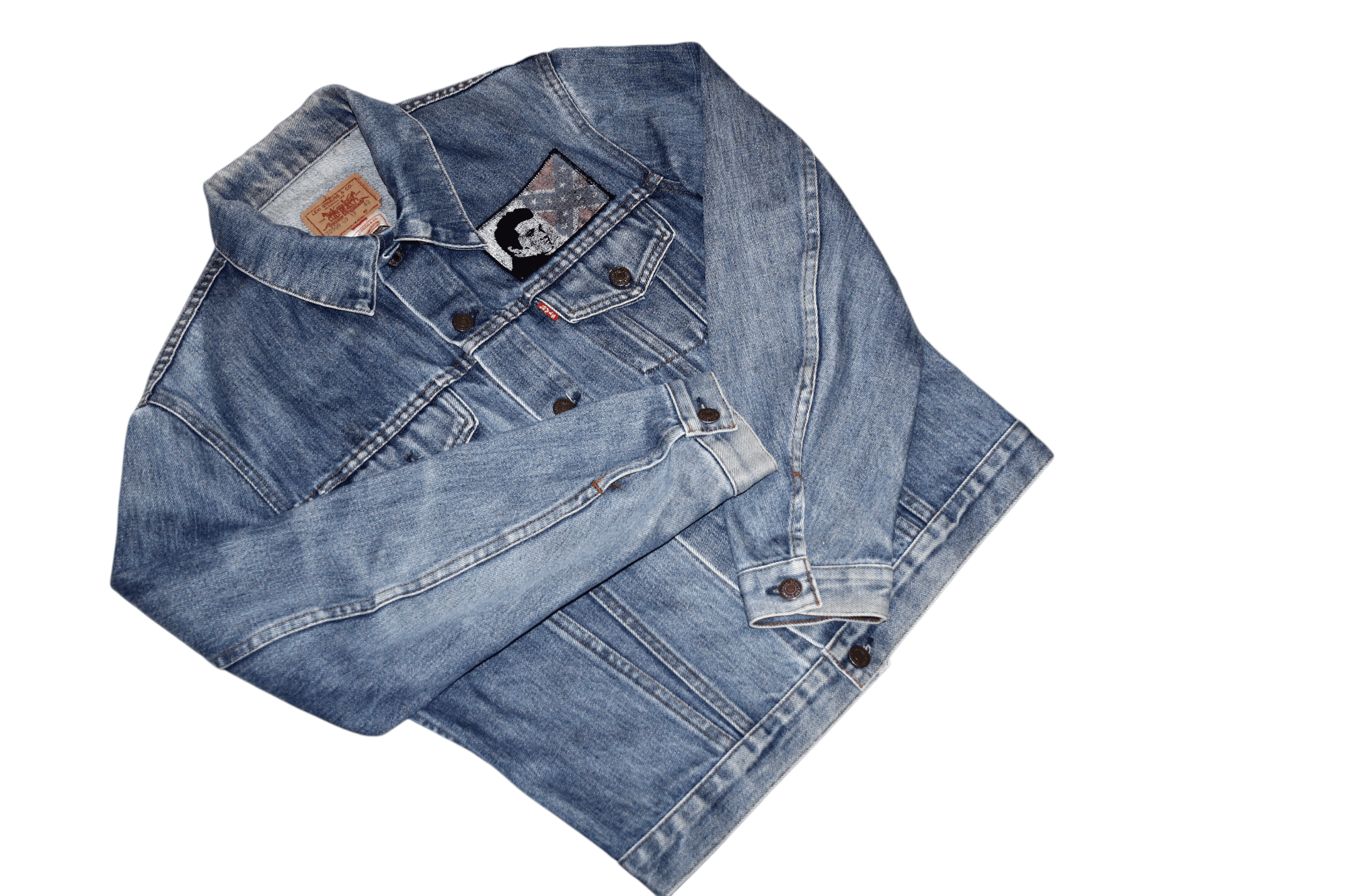 Levi's 70s-80s Levi’s Dnm Trucker Jacket 70500 09 17 Elvis Artwork Size US M / EU 48-50 / 2 - 6 Thumbnail