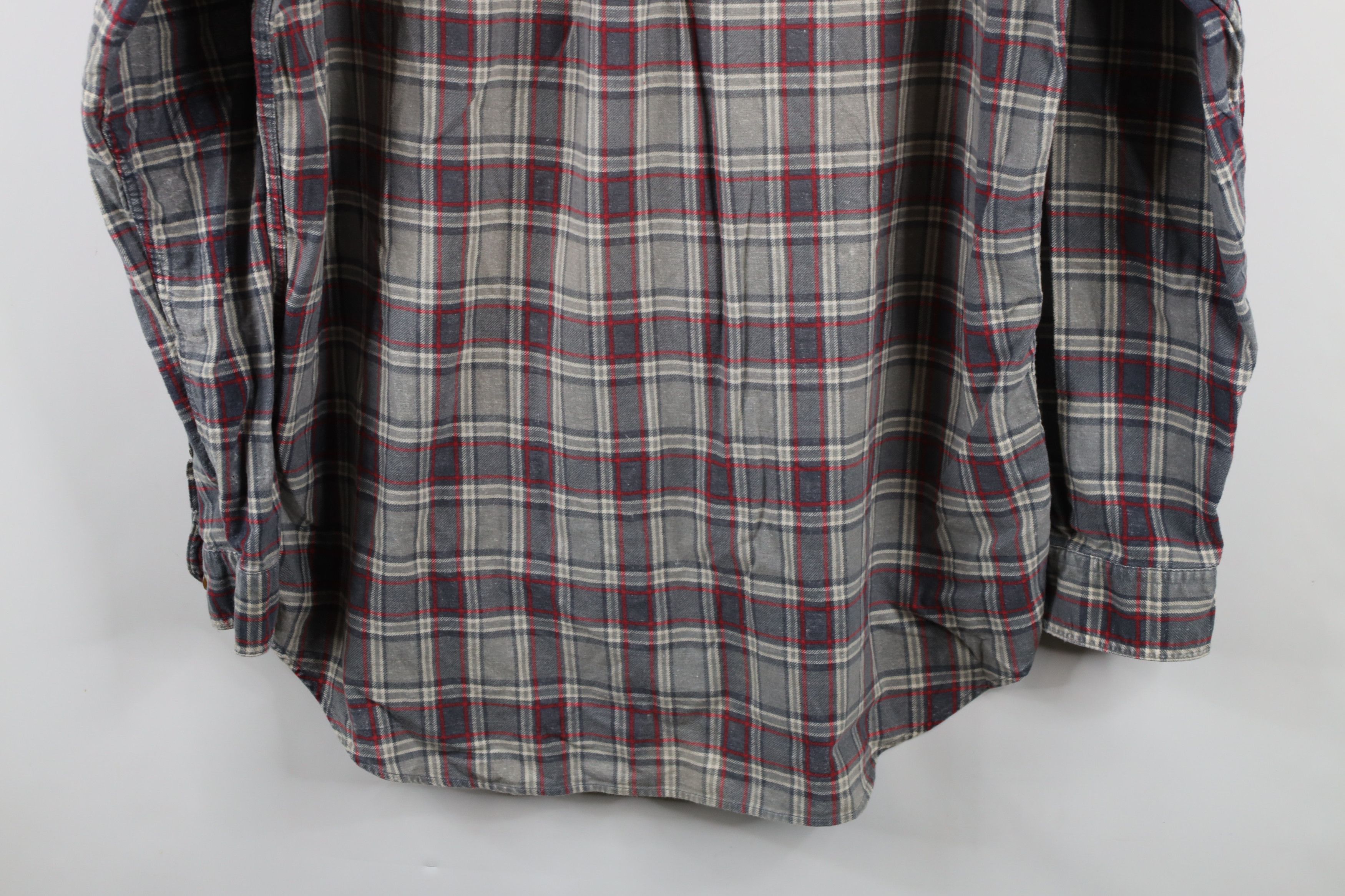 J.Crew × Vintage Vintage 90s J Crew Flannel Collared Button Shirt Plaid Size US L / EU 52-54 / 3 - 13 Thumbnail