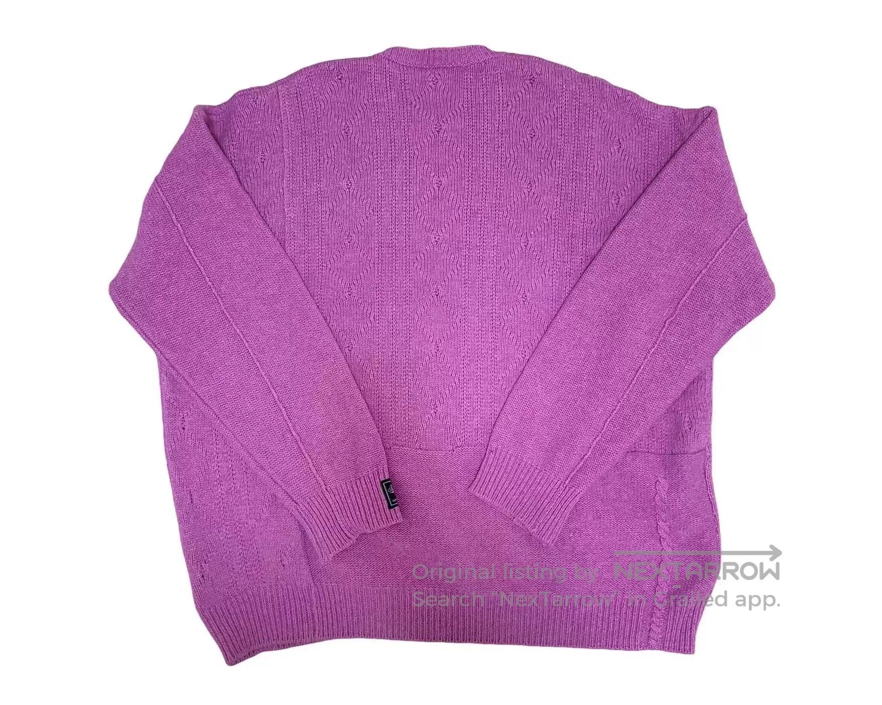 Raf Simons Raf Simons AW22 Pink Portrait Knit Sweater. Size US S / EU 44-46 / 1 - 2 Thumbnail