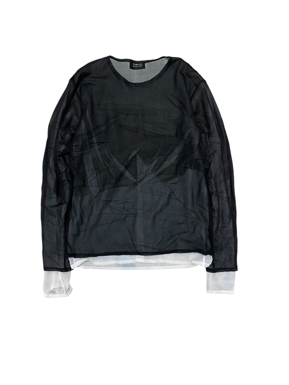 Yoshiyuki Konishi 🔥1990s Mesh double layer floral LS Size US M / EU 48-50 / 2 - 1 Thumbnail