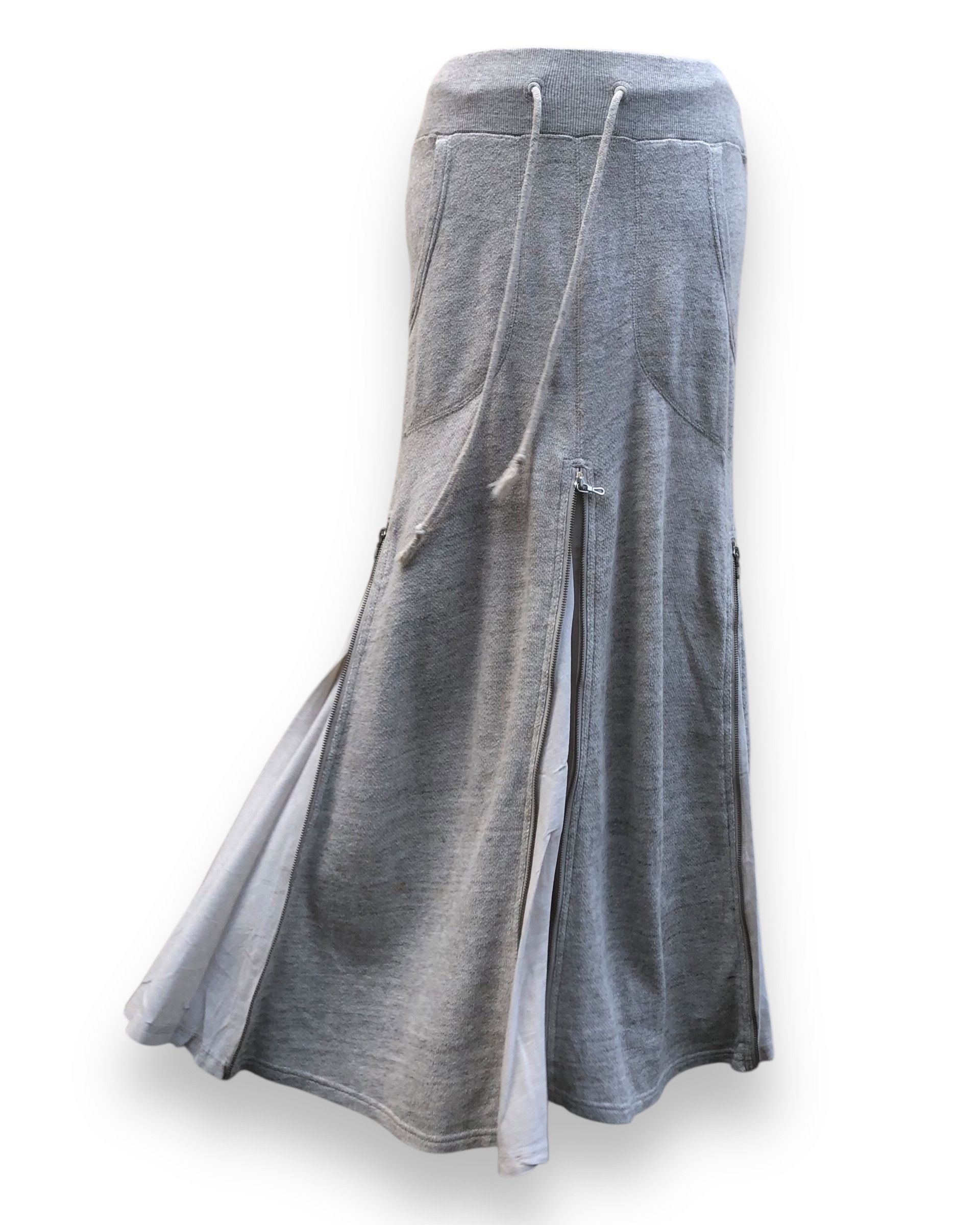 GOA G.O.A Sports Gray Parachute Maxi Sweatskirts Size 29" - 6 Thumbnail