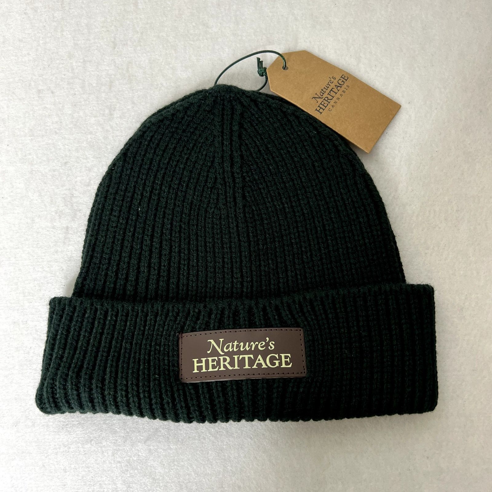 Other Nature's Heritage Green Knit Beanie Hat Size ONE SIZE - 2 Thumbnail