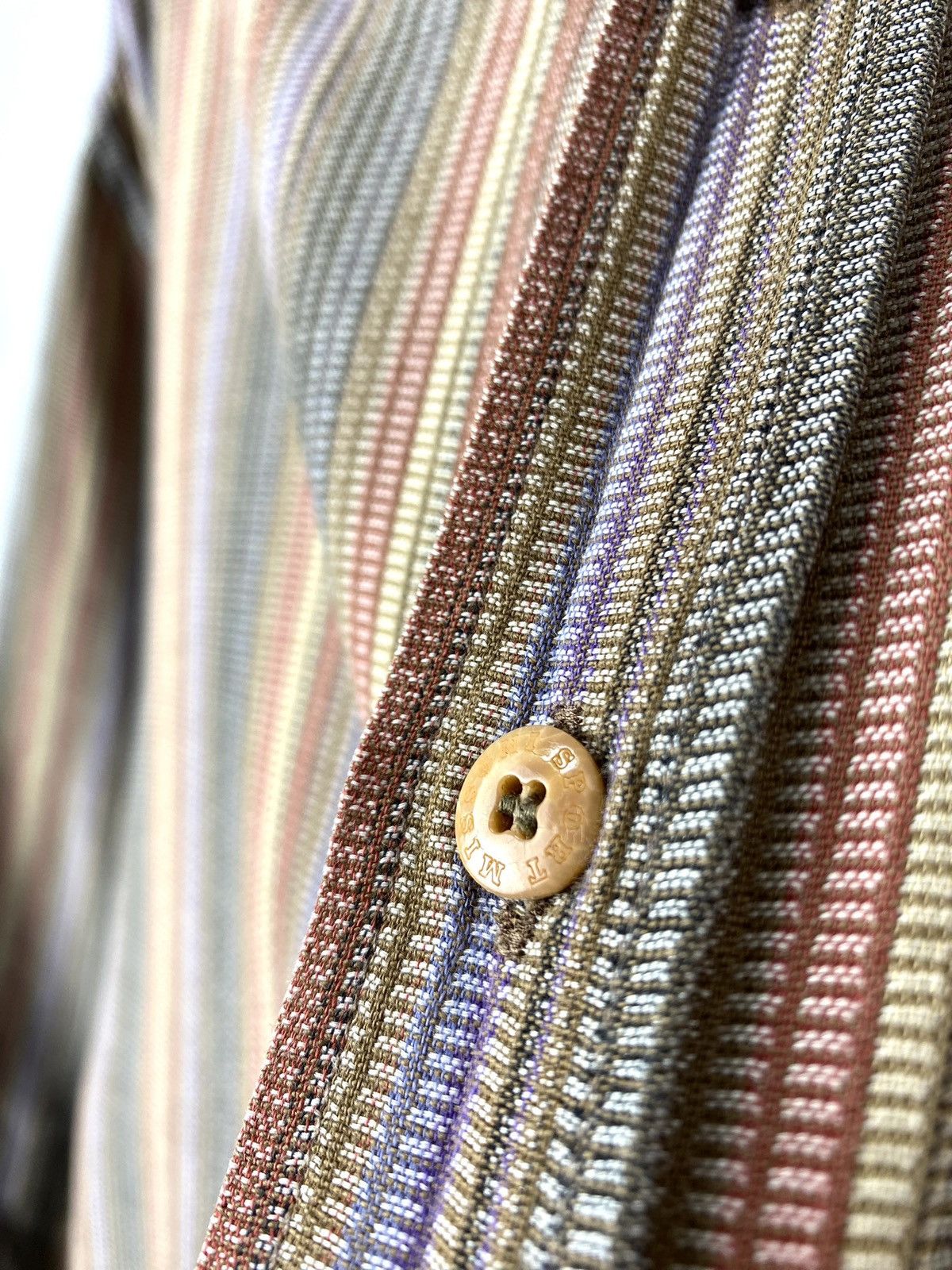 Missoni Vintage Missoni Sport Pattern Striped Shirt Size US XL / EU 56 / 4 - 7 Thumbnail