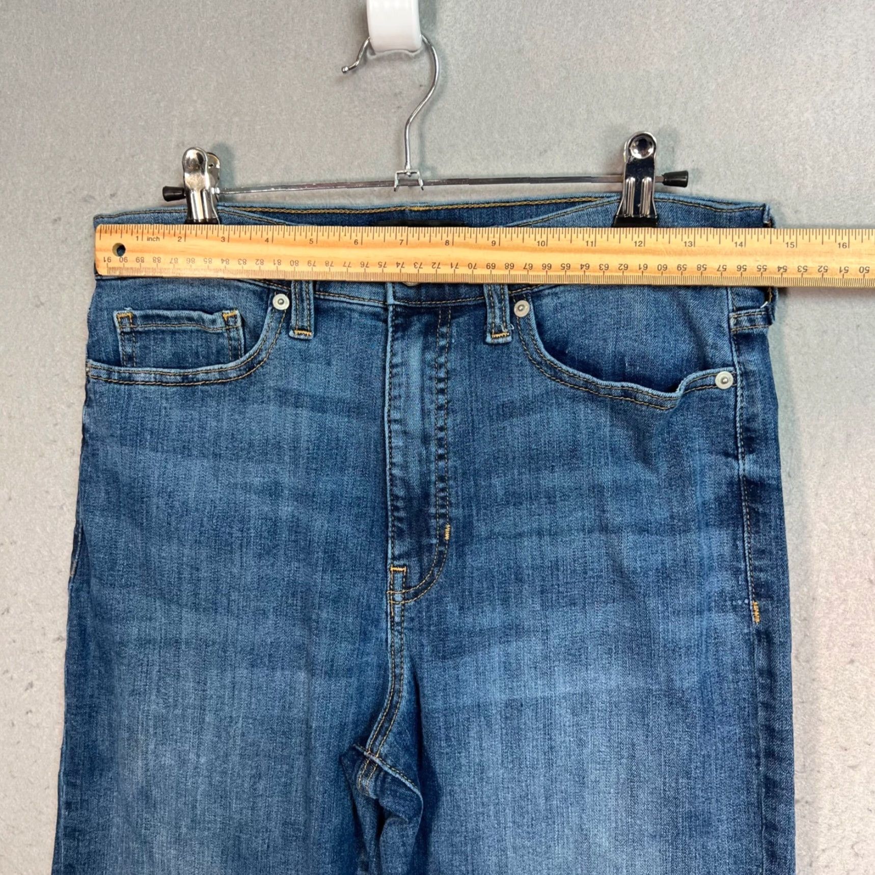 Banana Republic VINTAGE Banana Republic Womens 30 / 10 Ultra High-Rise Slim Jeans Blue Denim Regular Fit Size 30" / US 8 / IT 44 - 5 Thumbnail