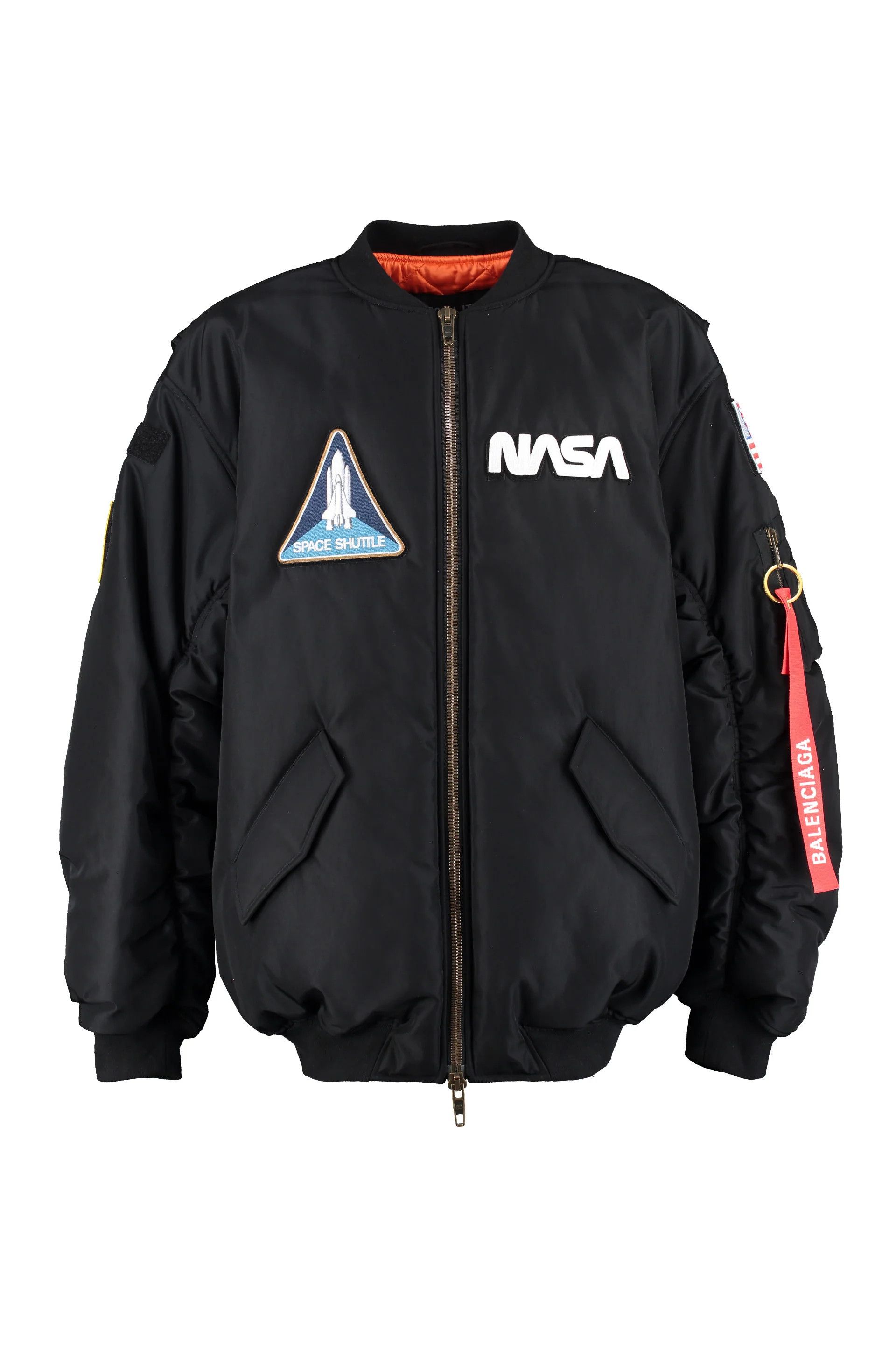 Image of Balenciaga O1Mt1Gz0524 Space Bomber In Black, Men's (Size Small)