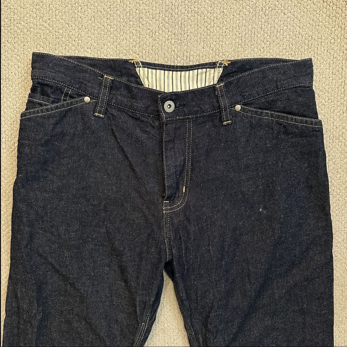 Junya Watanabe Junya Watanabe Cinch Back Denim Pants Size US 31 - 3 Thumbnail