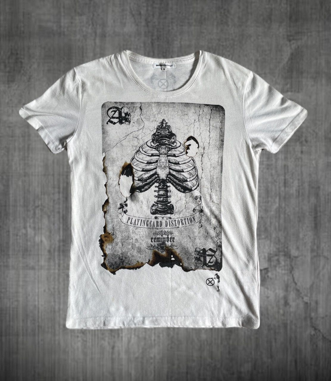 If Six Was Nine 2000s Semanticdesign Vkei Bone Graphic Tee Japanese archive Size US S / EU 44-46 / 1 - 1 Thumbnail