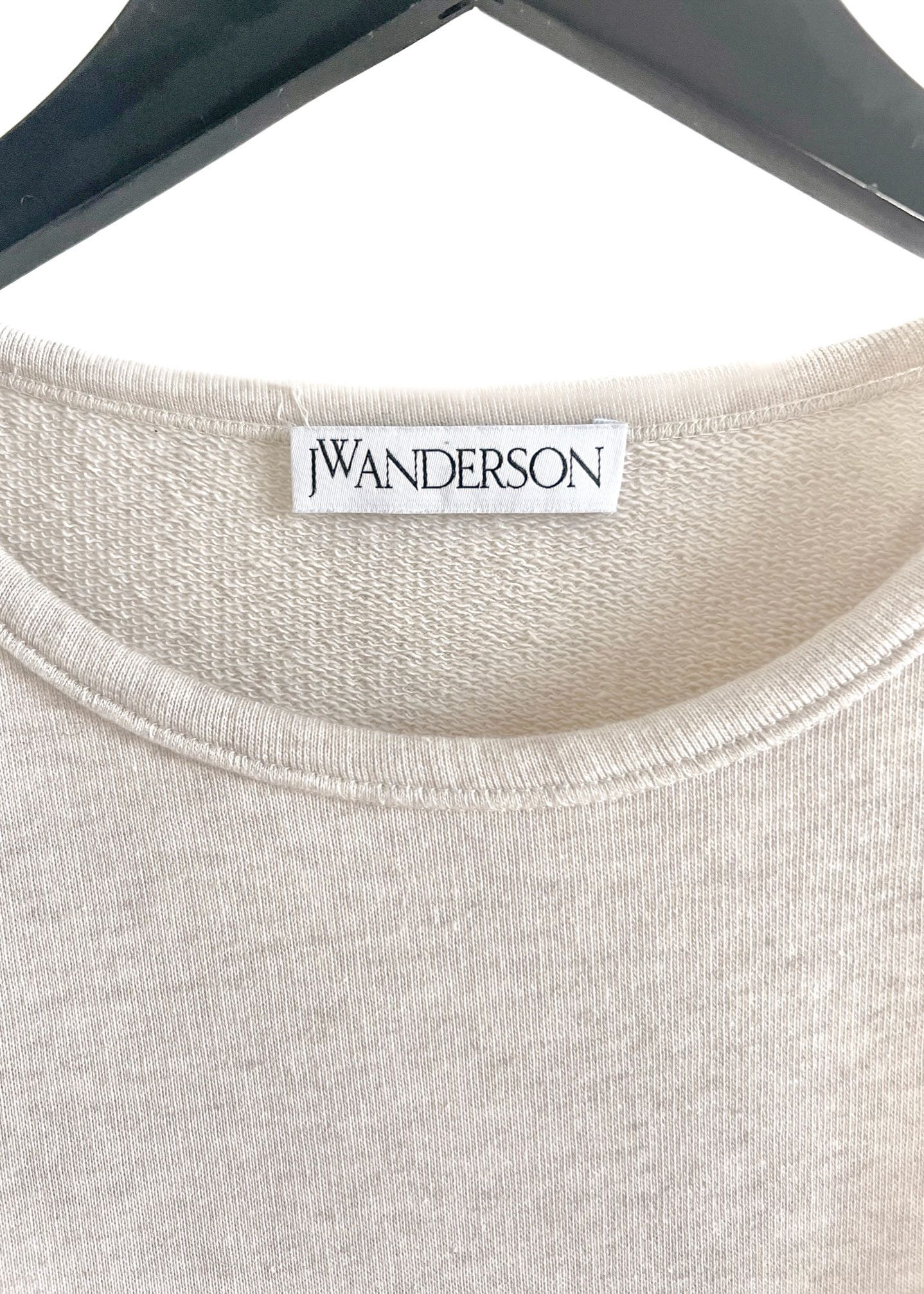 JW Anderson J.W. Anderson Oatmeal Anchor Logo Embroidered Sweatshirt Size US L / EU 52-54 / 3 - 4 Thumbnail
