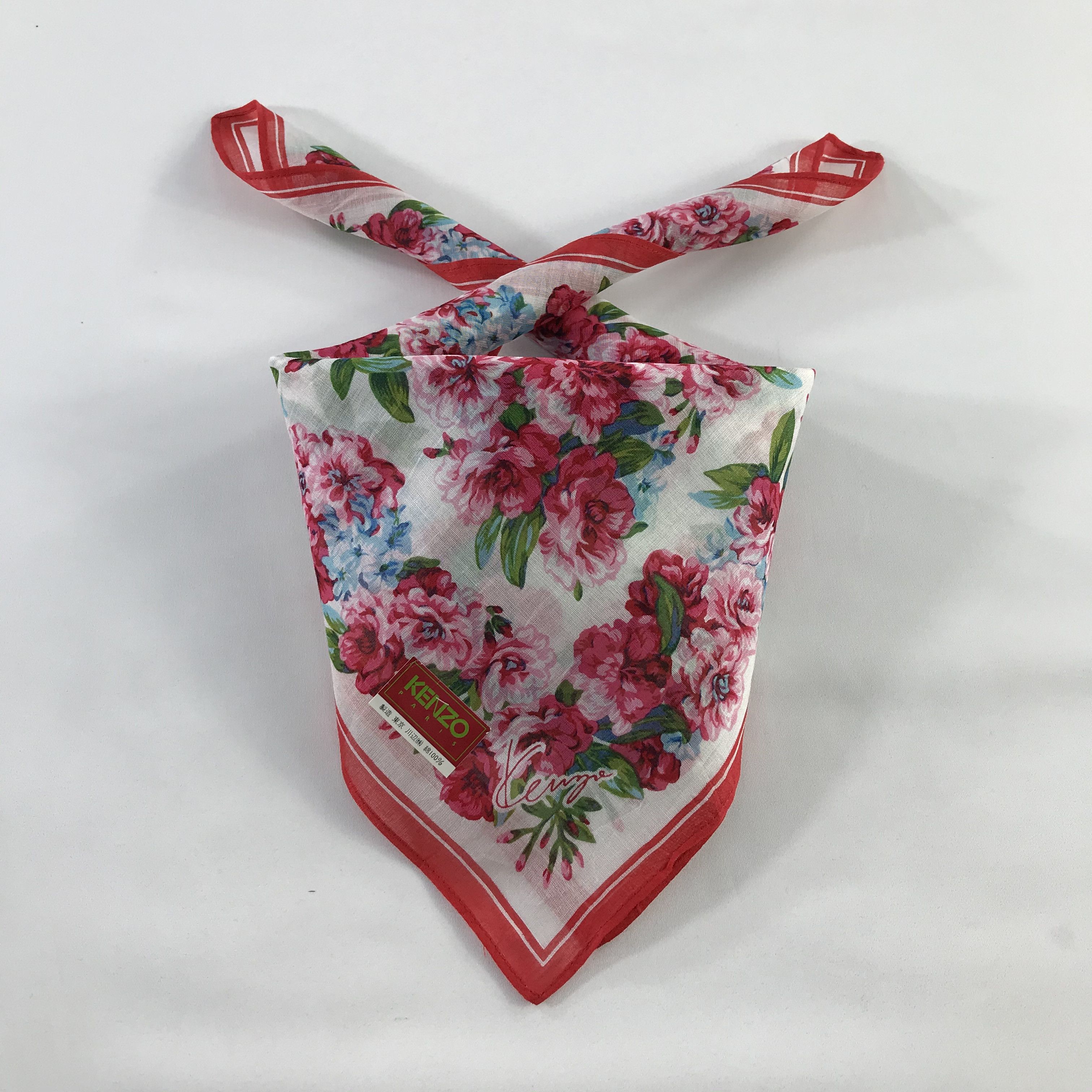 Kenzo × Vintage Kenzo Bandana / Handkerchief / Neckerchief - S490 Size ONE SIZE - 3 Thumbnail