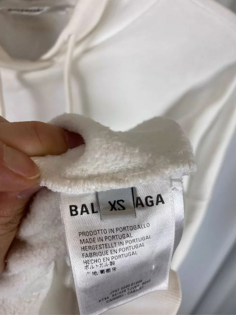 Balenciaga Balenciaga Arrow print washed hoodie white Size US XS / EU 42 / 0 - 4 Thumbnail