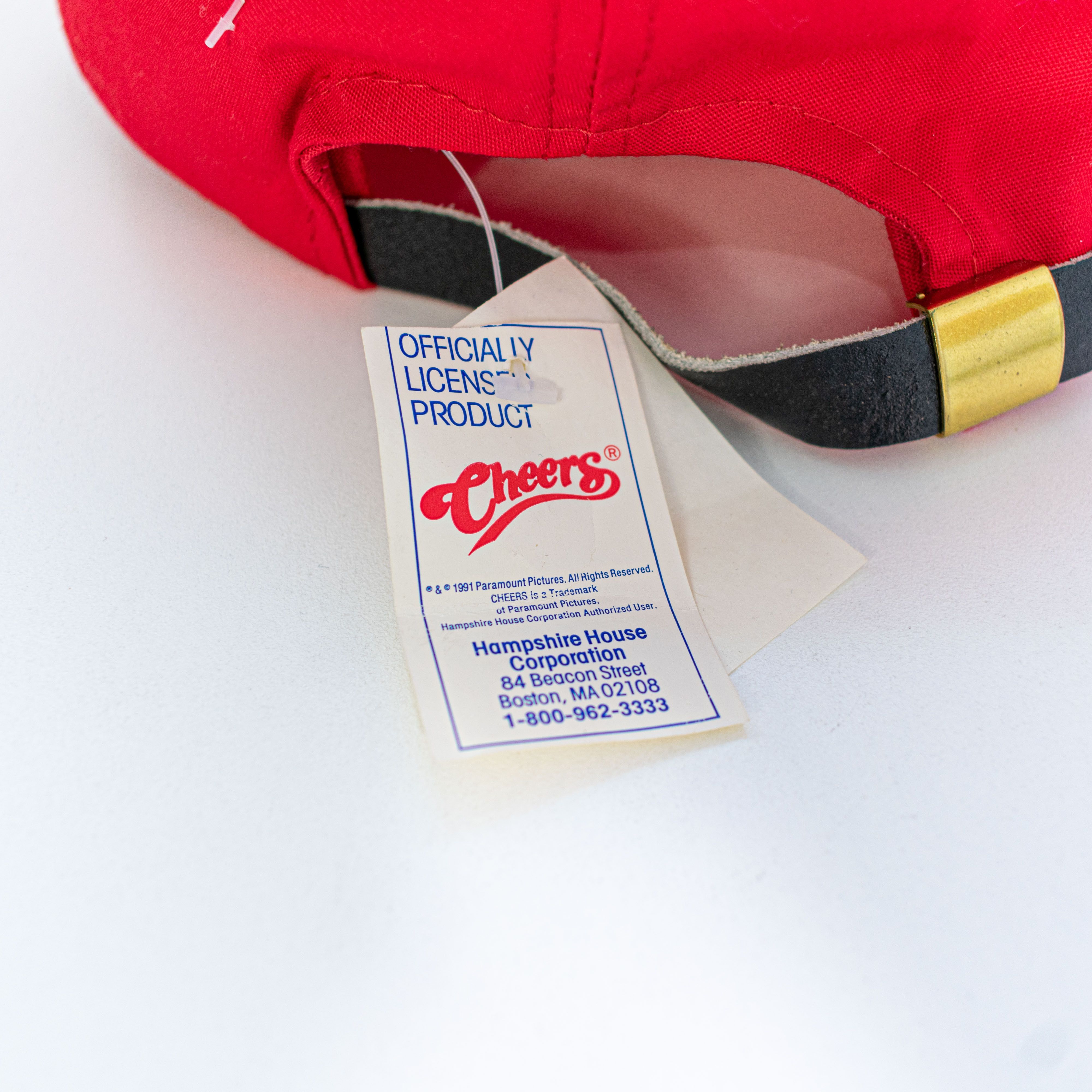 Vintage Cheers TV Show Rope Hat Strap Back Paramount 1991 NWT VTG Size ONE SIZE - 4 Thumbnail