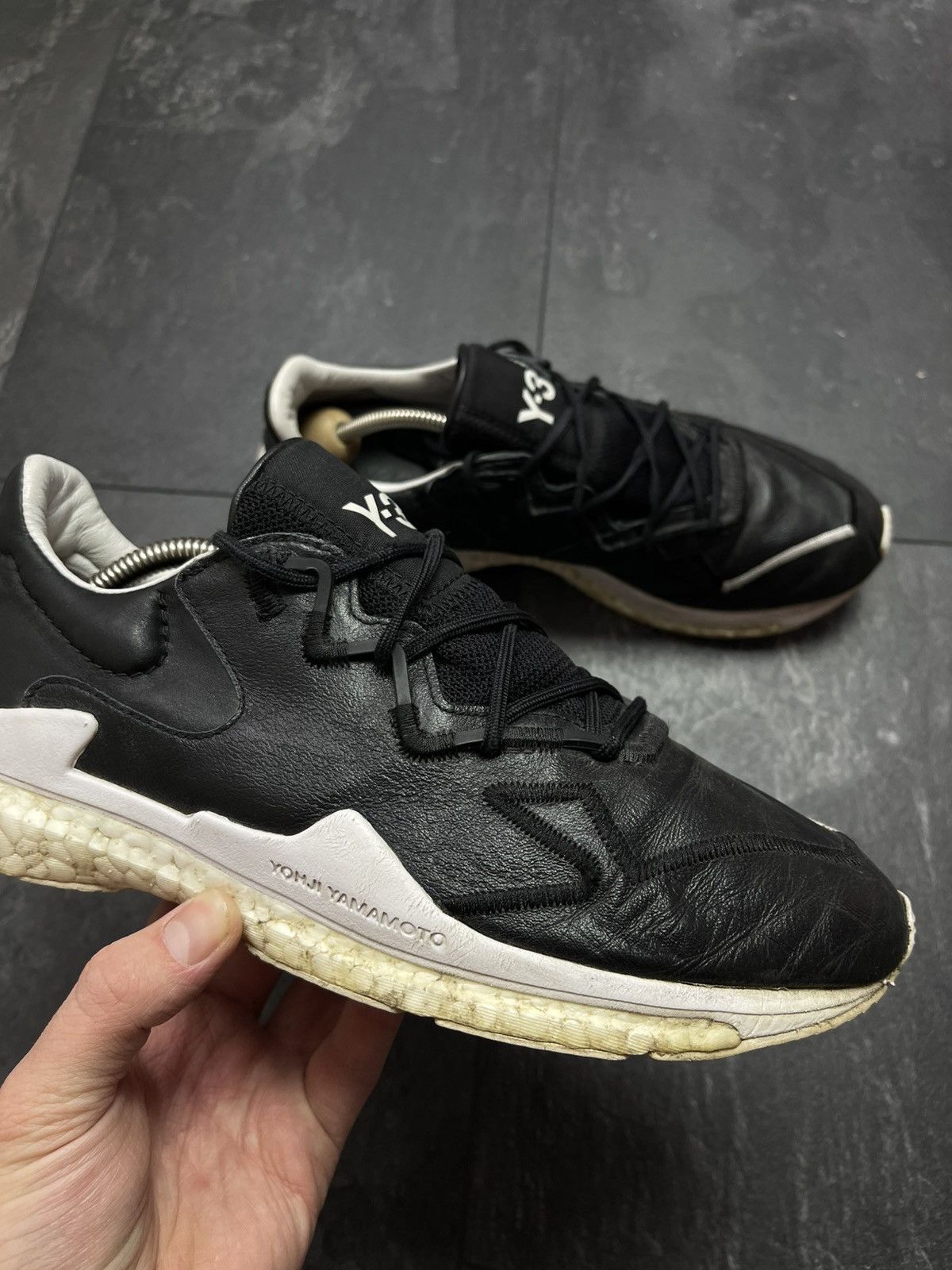 Adidas × Vintage × Yohji Yamamoto Vintage adidas y-3 low top leather sneakers Size US 9 / EU 42 - 3 Thumbnail