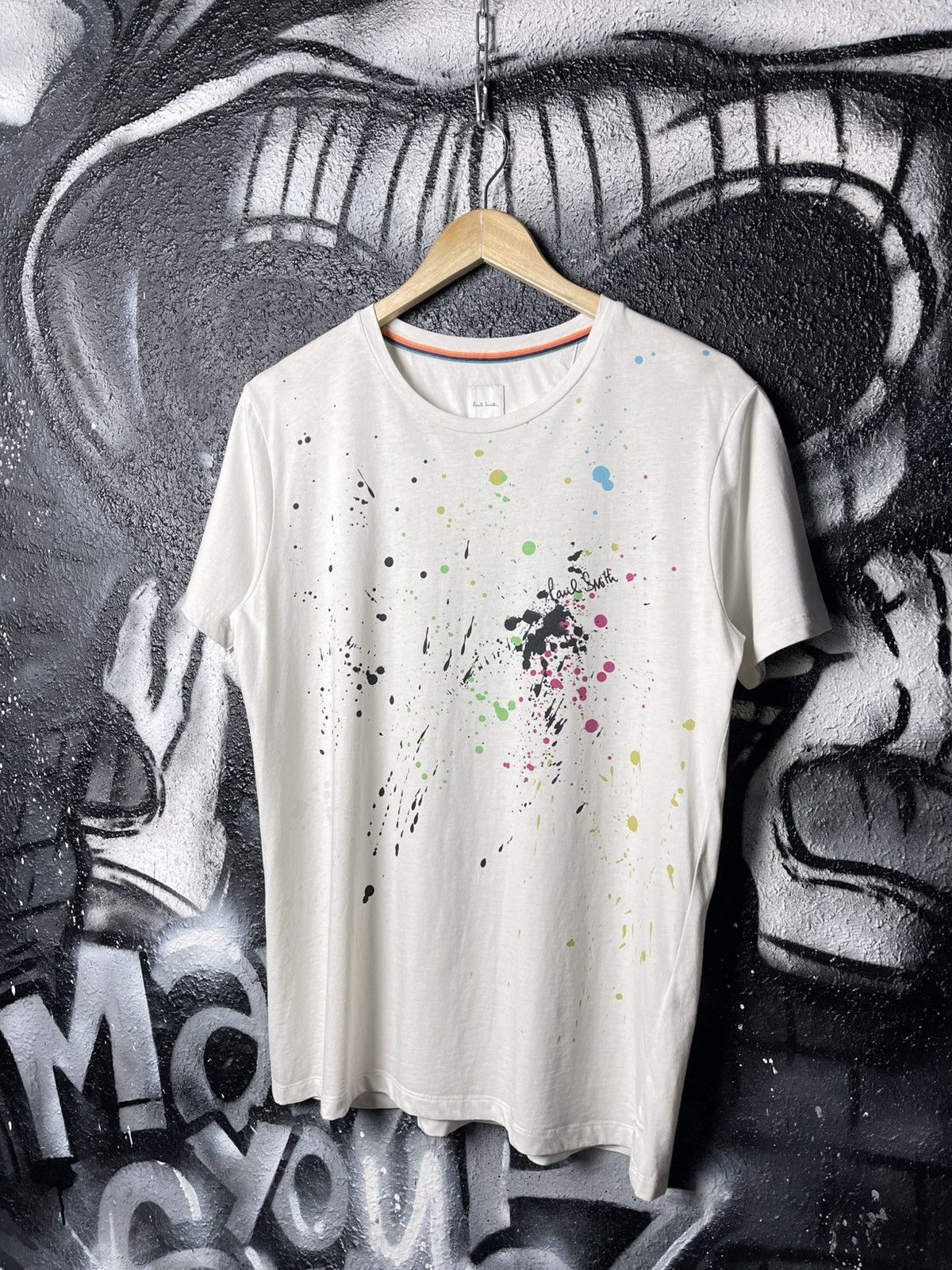 Paul Smith Paul Smith Atr Print White T-Shirt Men’s Size M Size US M / EU 48-50 / 2 - 1 Thumbnail
