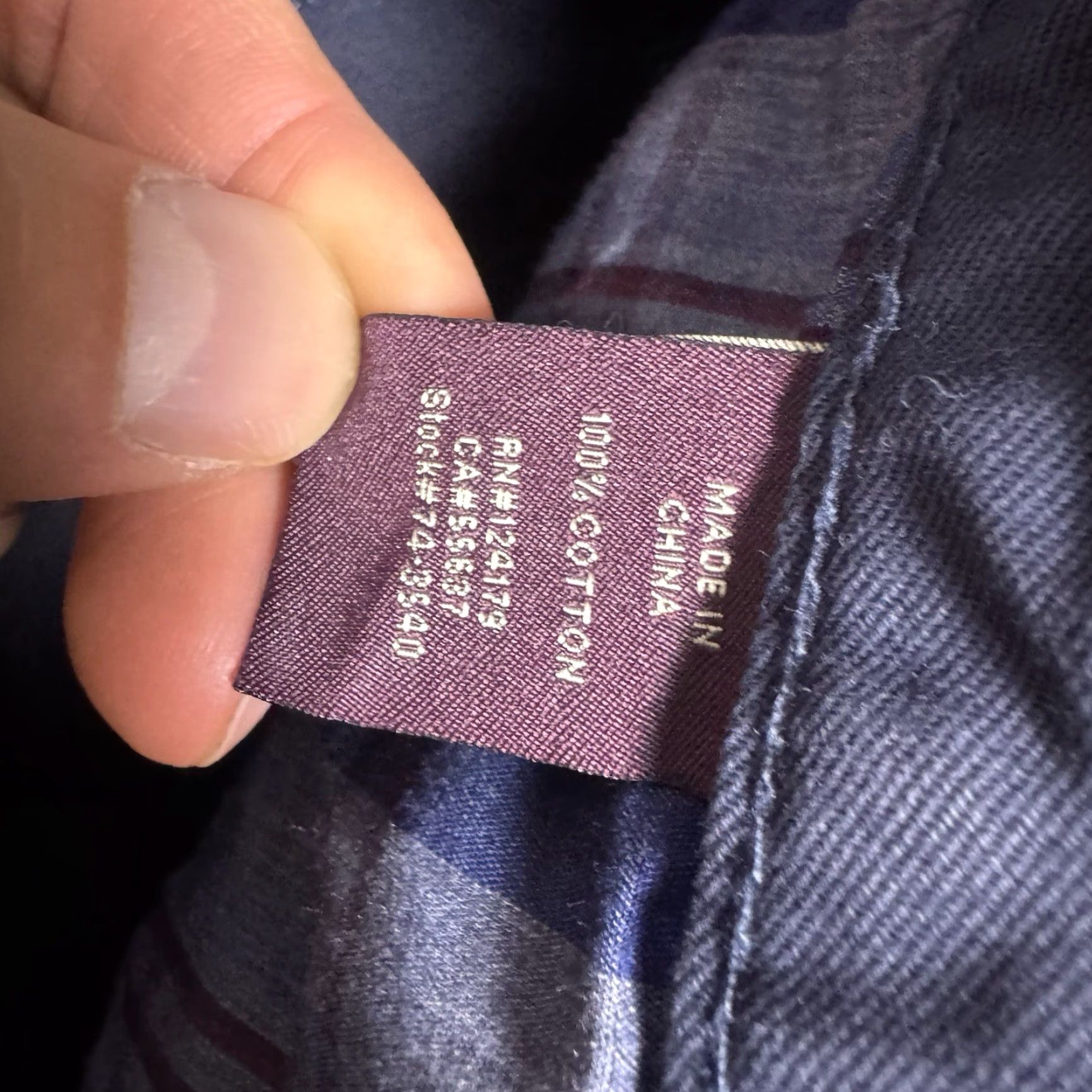 Johnston & Murphy Johnston & Murphy Pants Men's 40x30 Chino Flat Front Canvas Brushed Navy Twill Stretch Classic Slax? Size US 40 / EU 56 - 6 Thumbnail