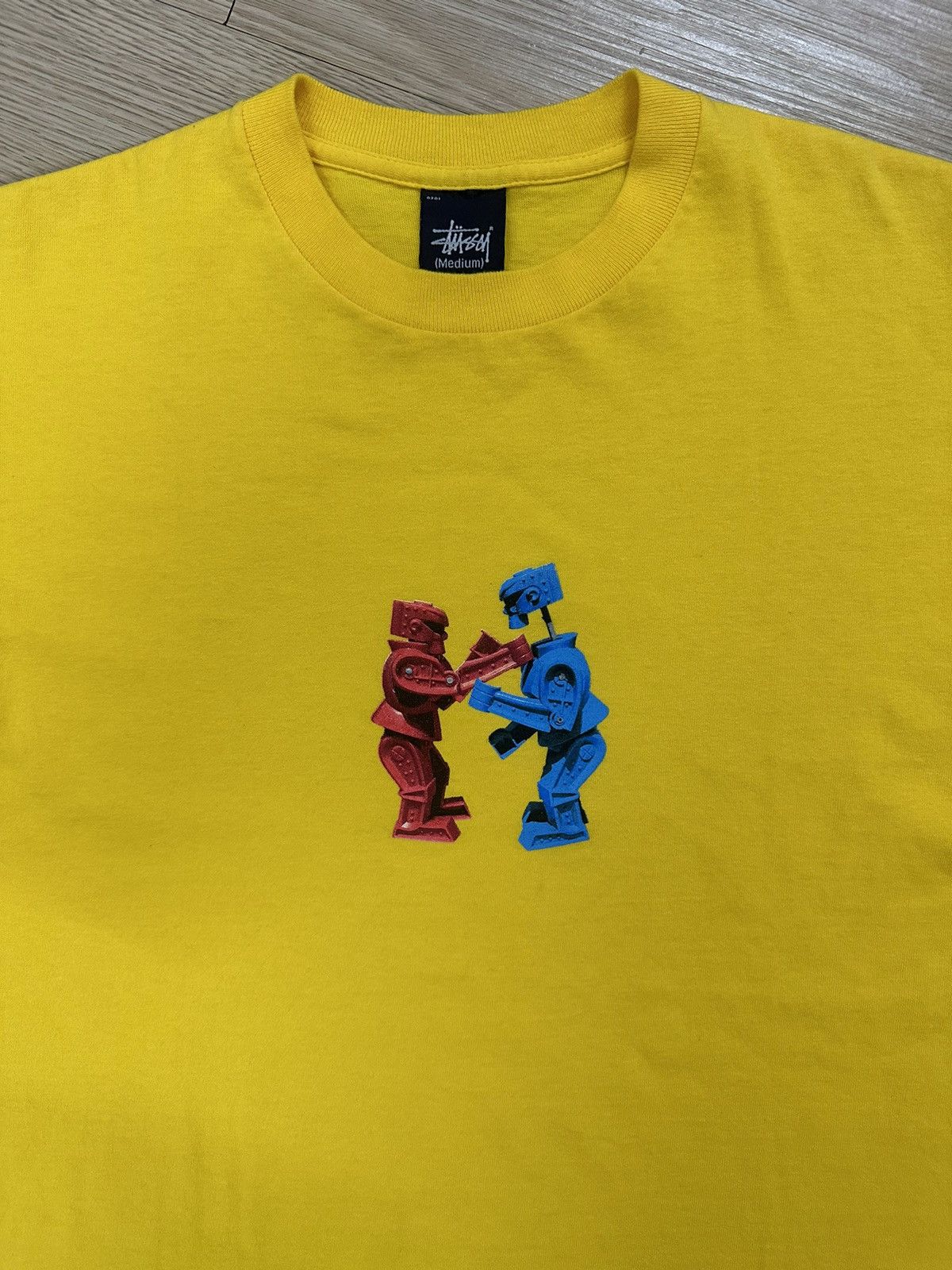 Stussy × Vintage Very Rare Vintage Stussy Rock'em Sock'em Robots Battle tee Size US M / EU 48-50 / 2 - 3 Thumbnail