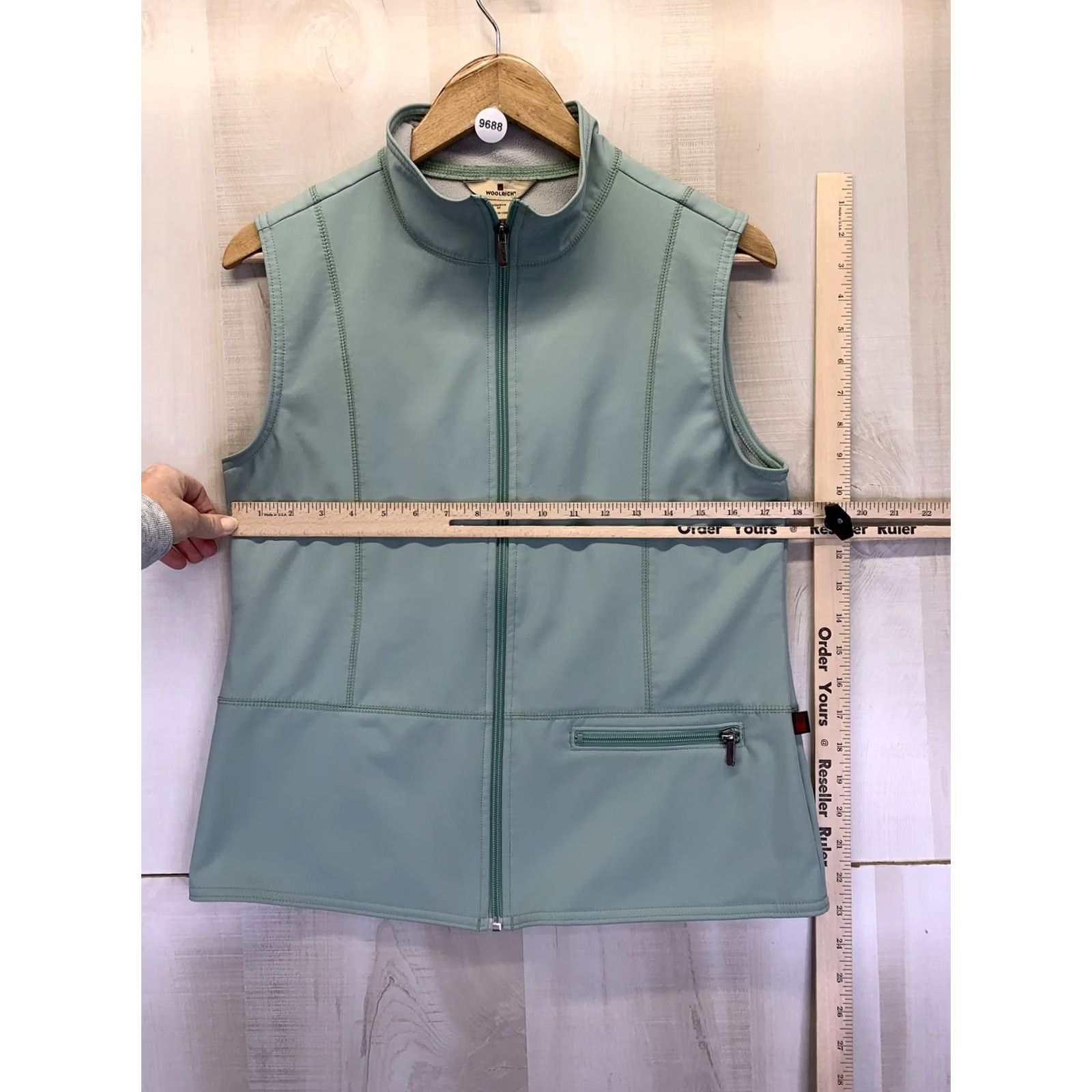 Vintage VINTAGE Woolrich Vest Womens M Green Full Zip Fleece Lined Patina Size M / US 6-8 / IT 42-44 - 2 Thumbnail