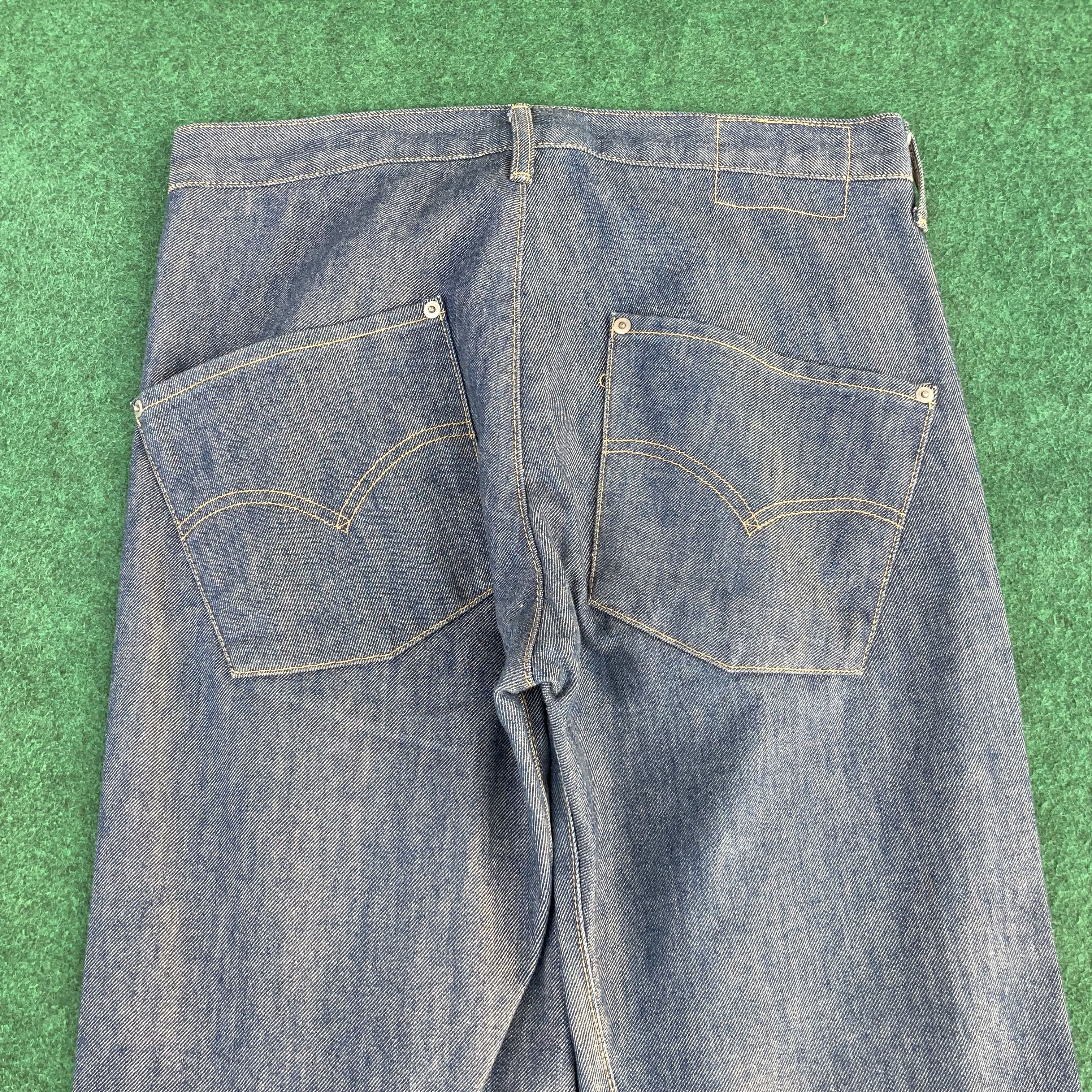 Japanese Brand × Levi's × Vintage Vtg Levis Engineered Kimura Denim 90s Button Jeans Size US 32 / EU 48 - 12 Thumbnail