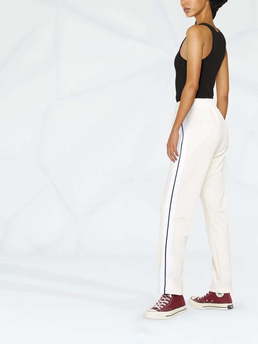 Palm Angels o1y1125 Sweatpant in Ivory Size 30" / US 8 / IT 44 - 2 Thumbnail