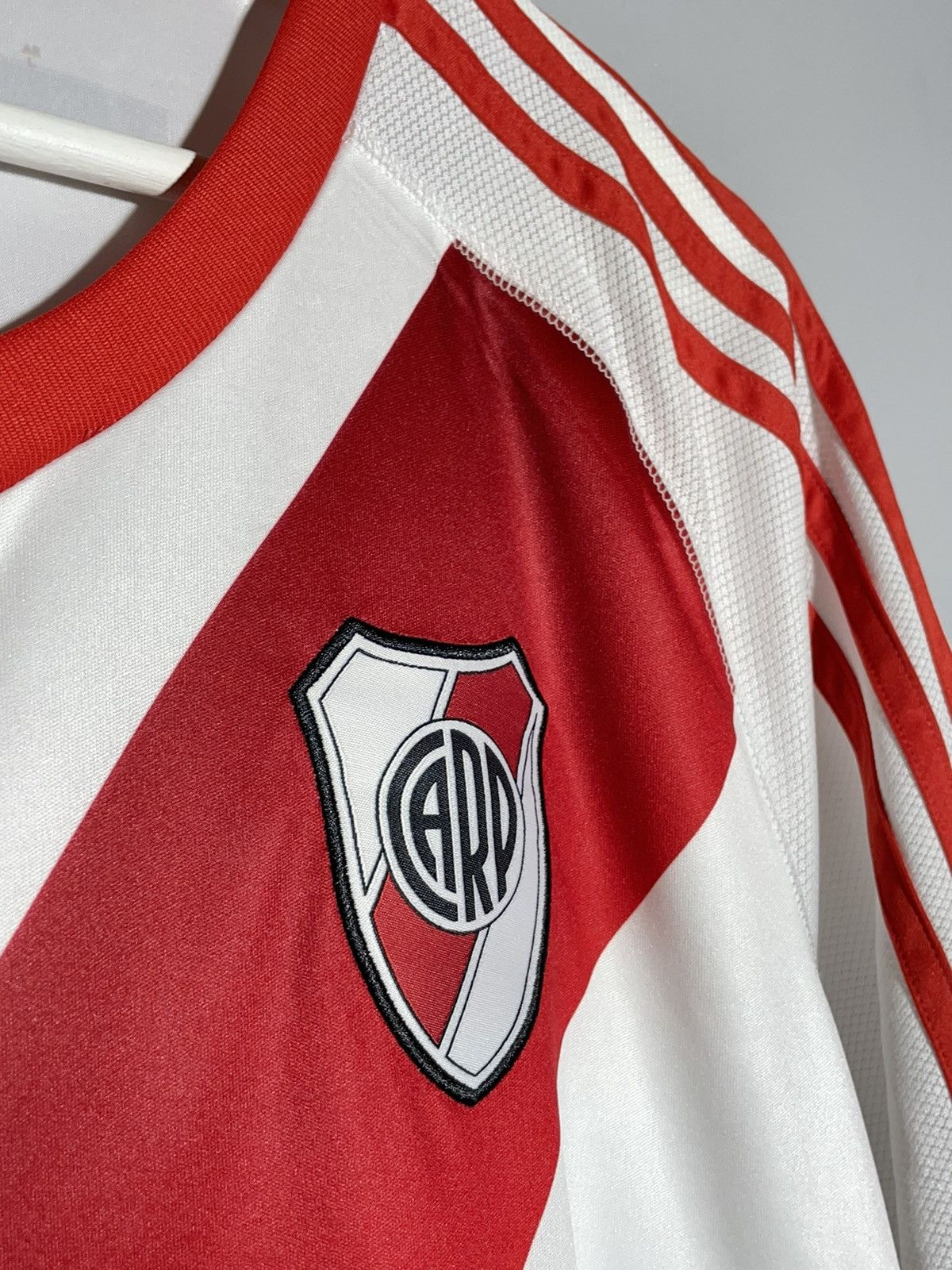 Adidas River Plate Adidas 2015/16 Home Y2k Football Shirt Size US L / EU 52-54 / 3 - 4 Thumbnail