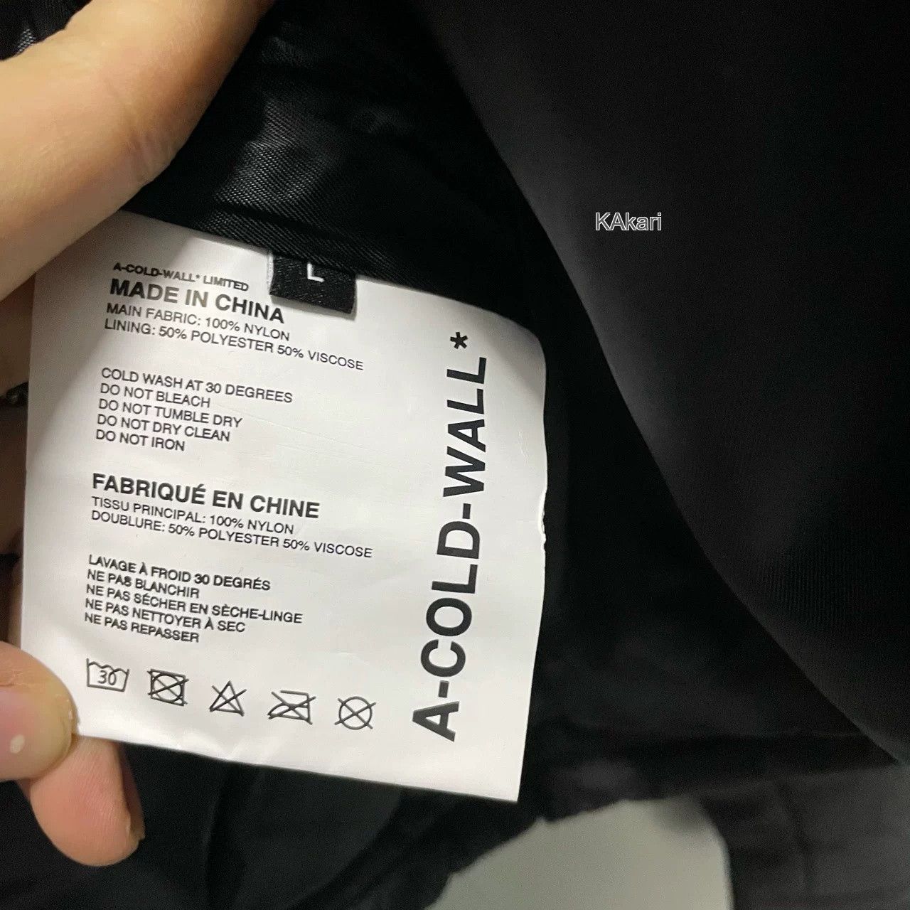 A-COLD-WALL* A-COLD-WALL Black Irregular Line Coat Size US M / EU 48-50 / 2 - 4 Thumbnail