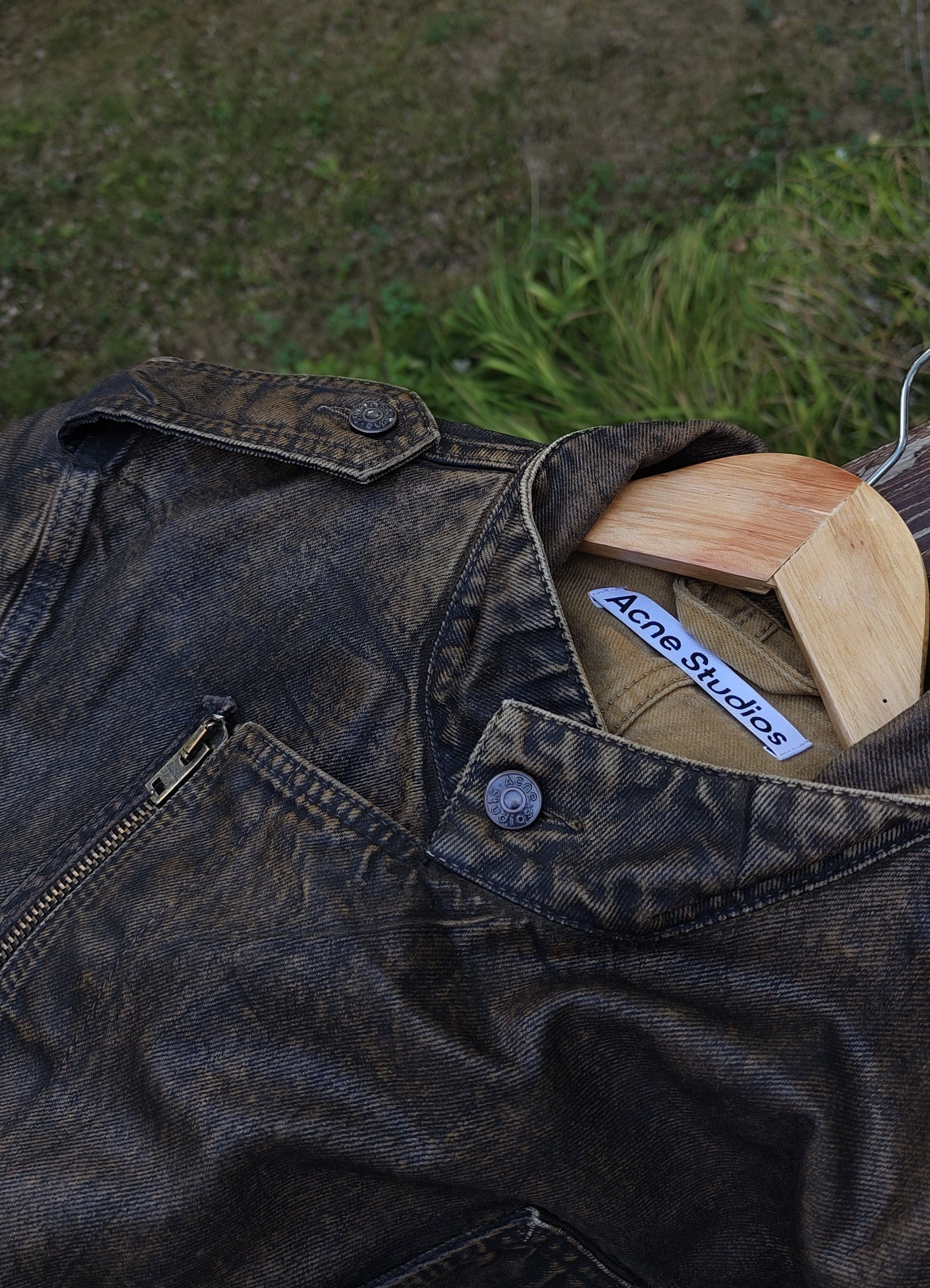Acne Studios Acne studios denim trench-coat waxed gradient belted Size US S / EU 44-46 / 1 - 5 Thumbnail