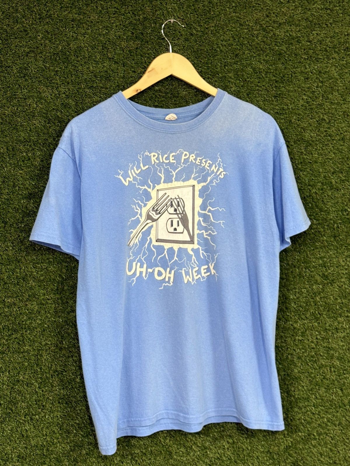 Vintage Vintage Rice University Will Lightning Bird Outlet Shock Tee Size US L / EU 52-54 / 3 - 1 Thumbnail