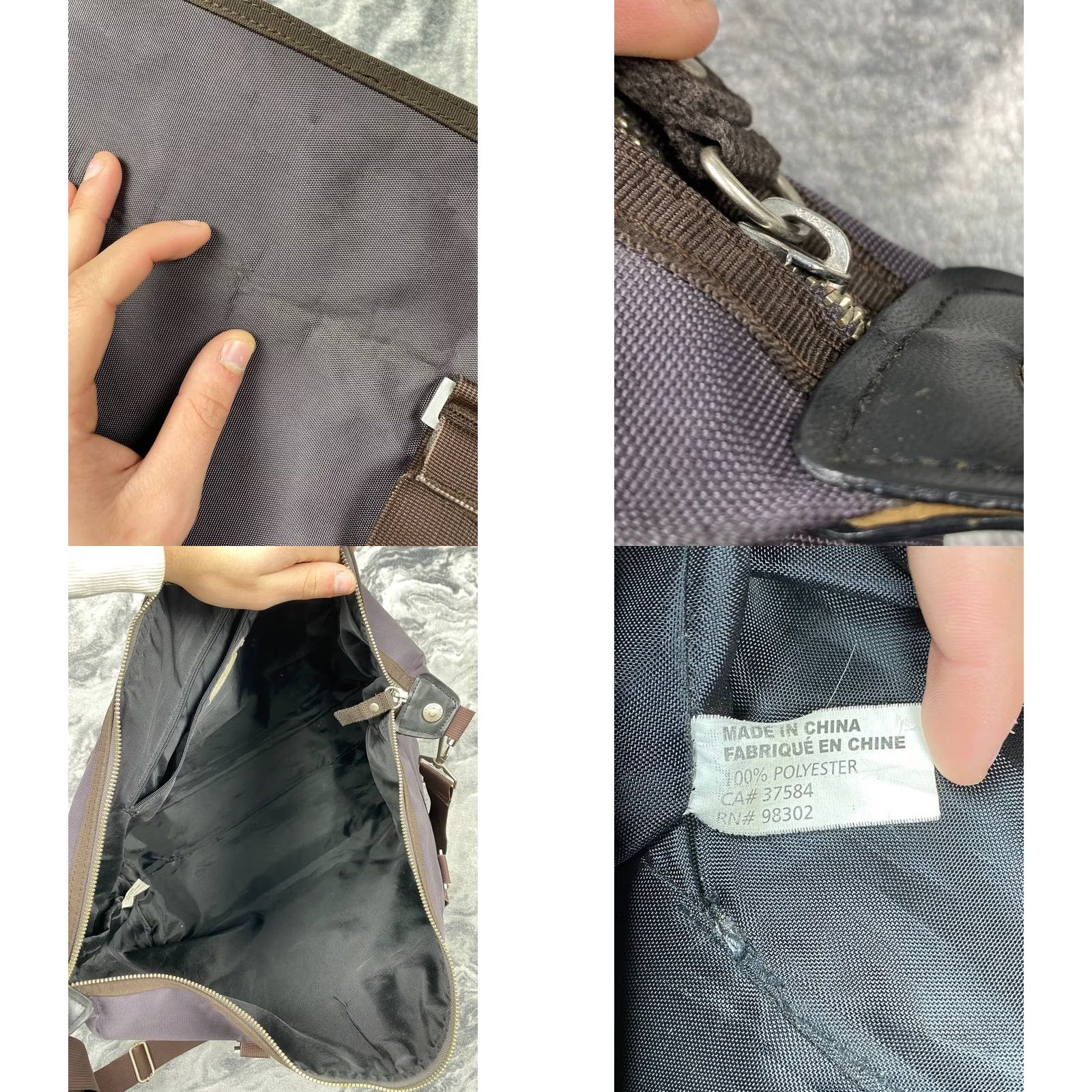 George Gina & Lucy VINTAGE George Gina & Lucy Shoulder Bag GGL Y2K Purple Womens Bag Rectangle Zip Detachable Strap Size ONE SIZE - 11 Thumbnail