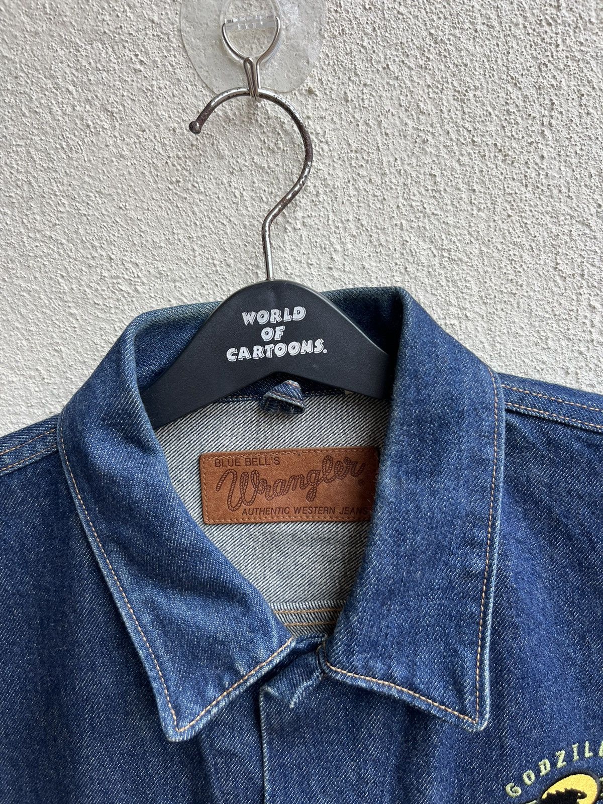 Vintage VTG 90s Wrangler Blue Bell X Godzilla G-Force Denim Jacket Size US L / EU 52-54 / 3 - 7 Thumbnail