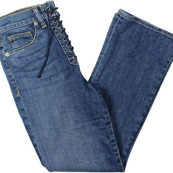 Hudson NEW HUDSON WOMEN’S HIGH RISE LACE-UP BOOTCUT JEANS SZ 29 Size 29" - 3 Thumbnail