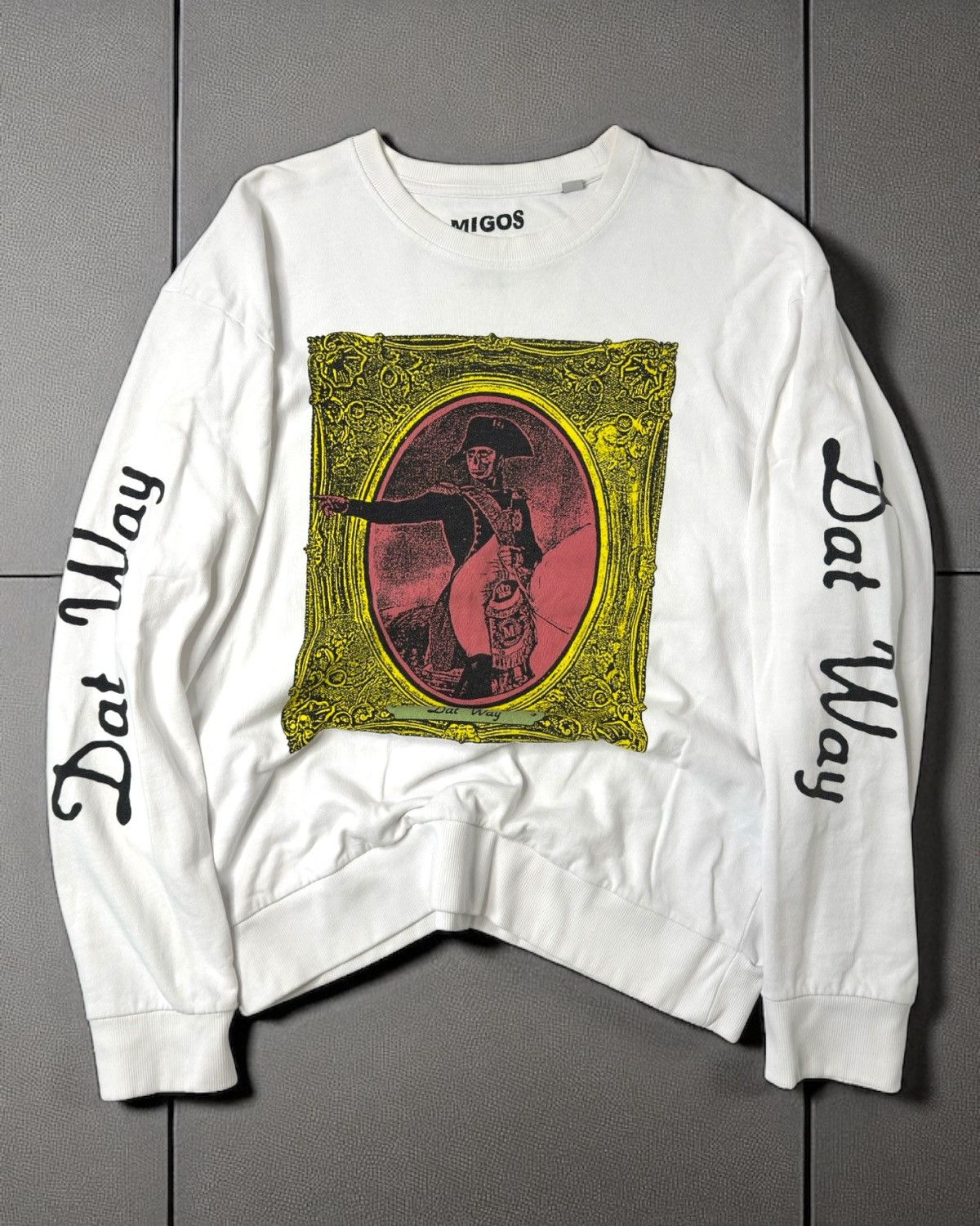 Migos Migos white Dat Way crewneck rap hip hop quavo offset y2k 4g Size US M / EU 48-50 / 2 - 1 Thumbnail