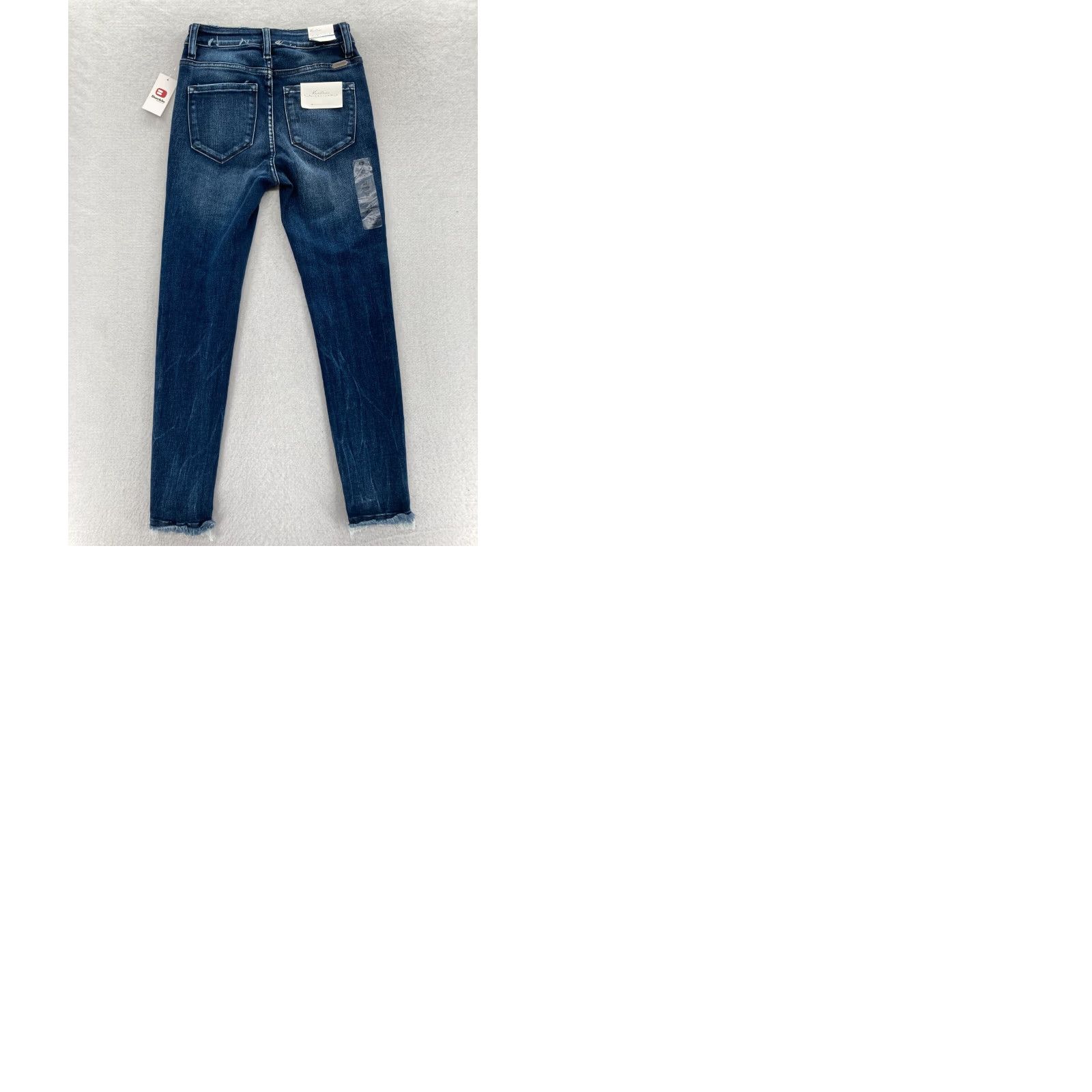 Vintage KanCan Signature Jeans Womens 24 Dark Wash Blue Stretch Denim Kurvy Ankle Skinny Jeans Size 42" / US 20 - 9 Thumbnail