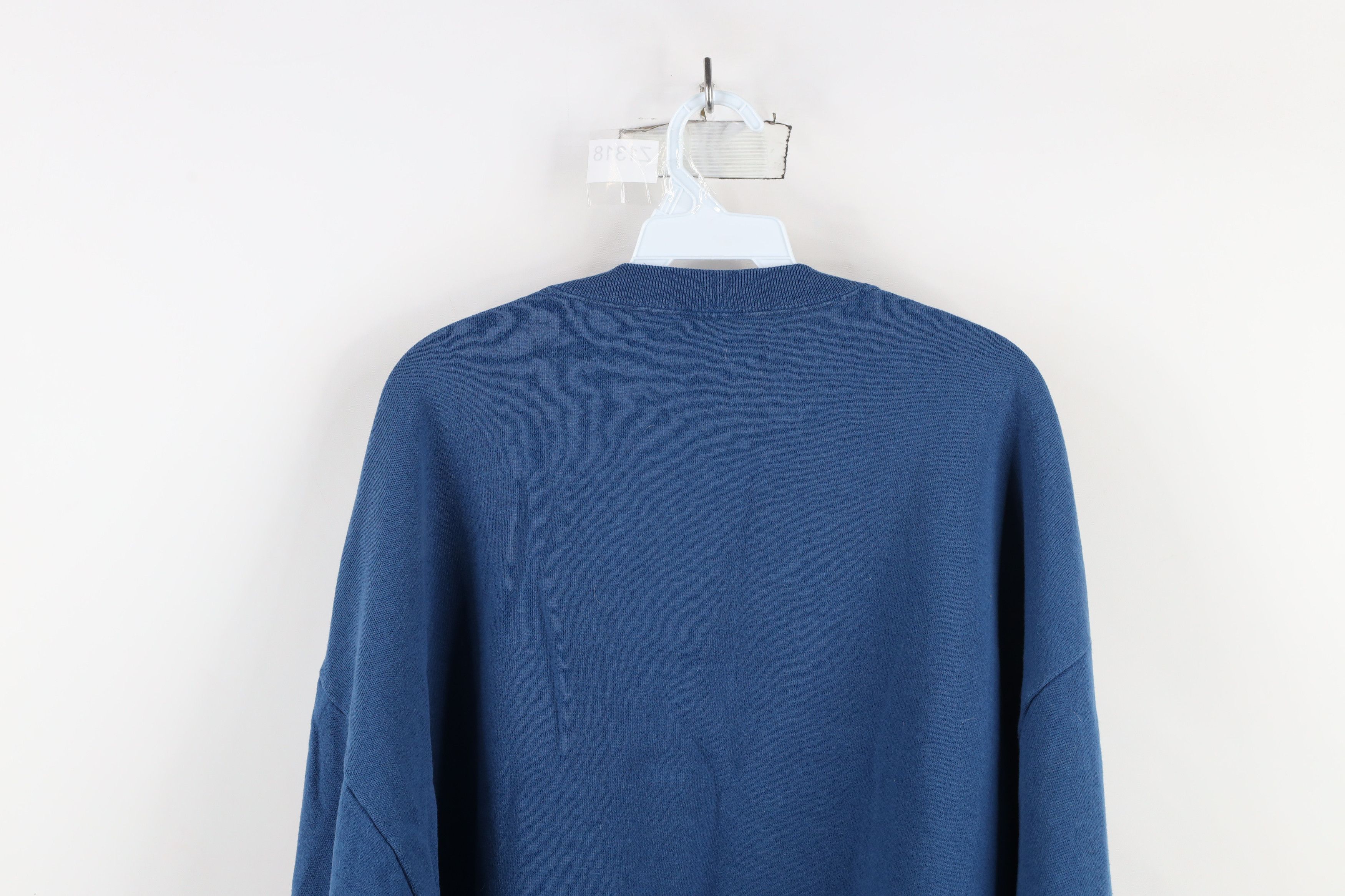 Vintage Vintage 90s Streetwear Fall Tree Leaves Sweatshirt Blue Size XXL / US 16-18 / IT 52-54 - 11 Thumbnail
