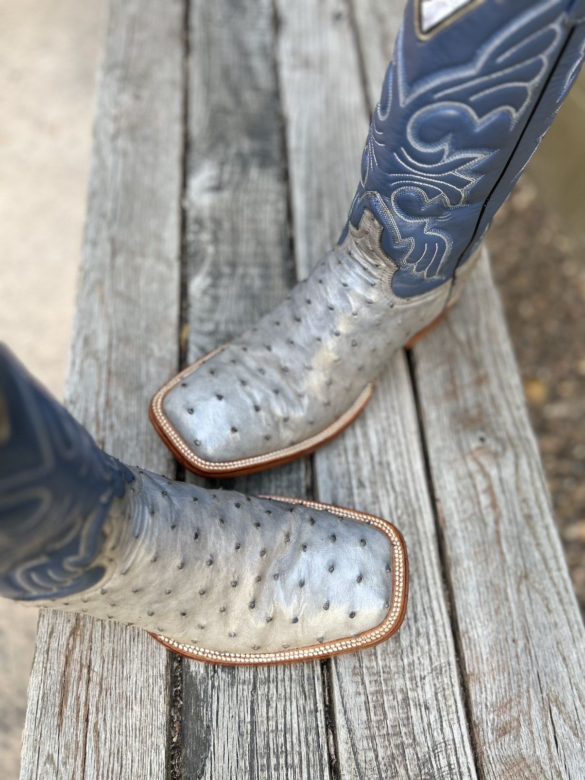 Other Custom Handmade Genuine Full Quill Ostrich Cowboy Boots 10D Size US 10 / EU 43 - 7 Thumbnail