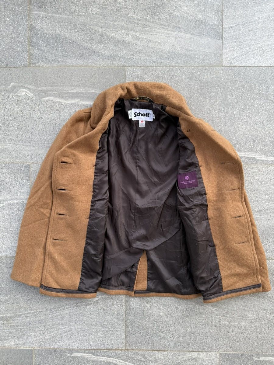 Schott Schott x Earth Music & Ecology Double Breasted Pea Coat Size S / US 4 / IT 40 - 8 Thumbnail