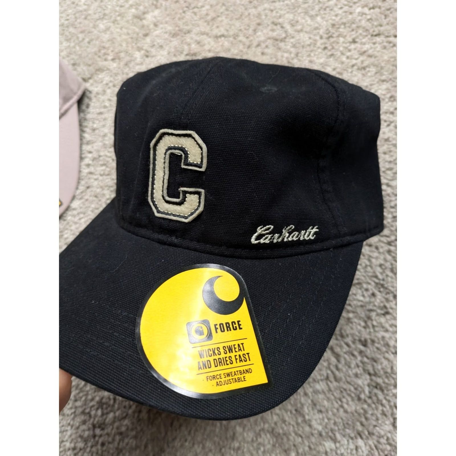 Carhartt Carhartt Womens Hat Cap Canvas Black Comfort C Logo Patch One Size Denim NWT Size ONE SIZE - 2 Thumbnail
