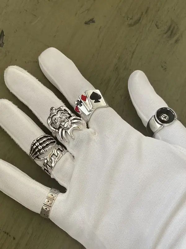 Jewelry × Vintage Ace Punk Ring Combo Size ONE SIZE - 2 Thumbnail