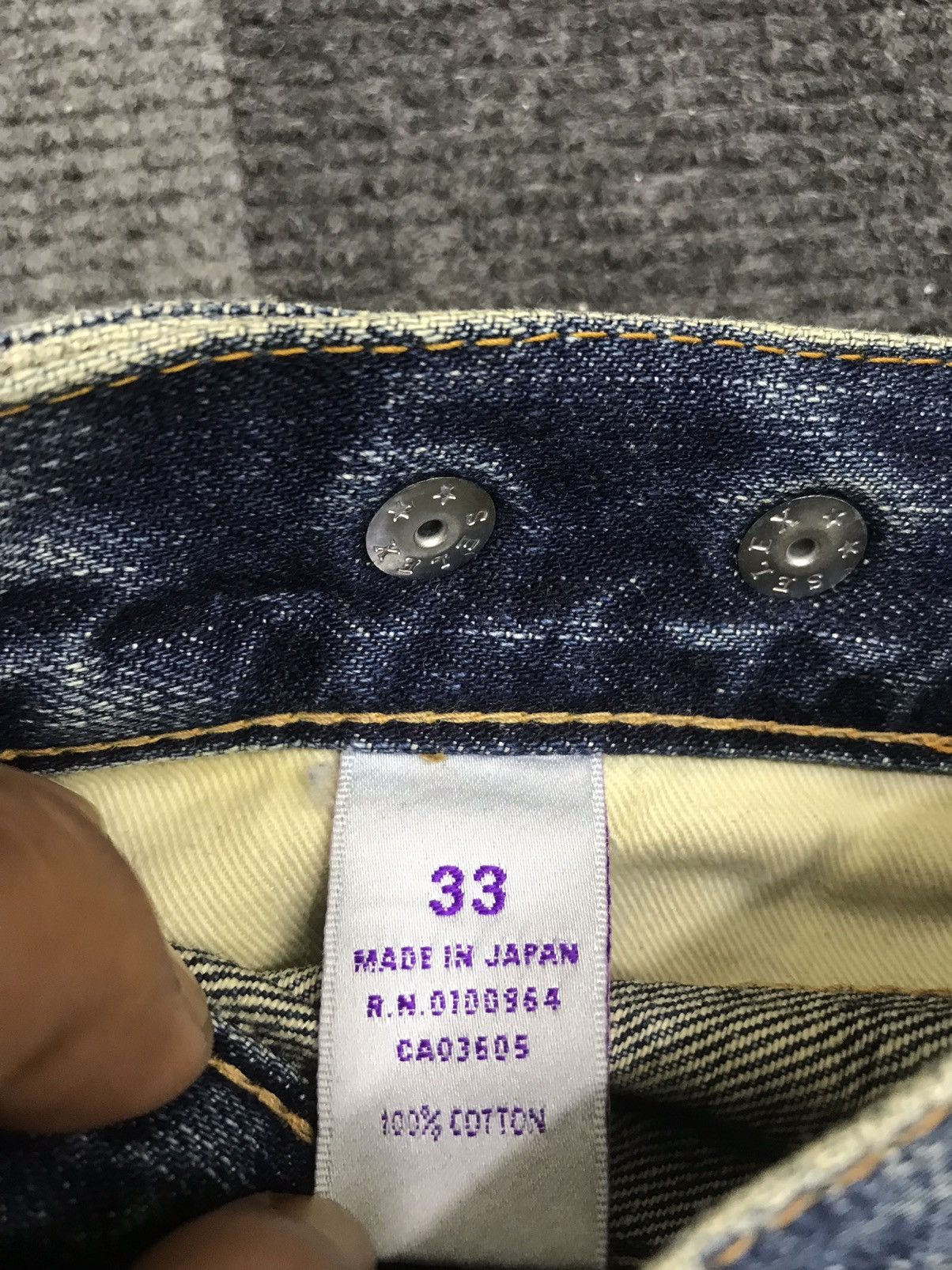 Prps 💥DOUBLE KNEE BAGGY💥Archival Prps Baggy Distressed Denim F279 Size US 32 / EU 48 - 21 Thumbnail