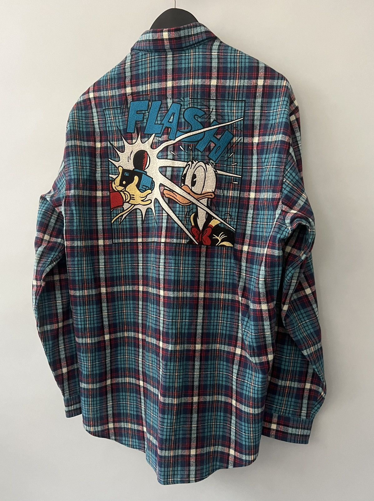 Disney × Gucci Gucci x Disney Donald Duck GG Check Shirt Size US M / EU 48-50 / 2 - 2 Thumbnail